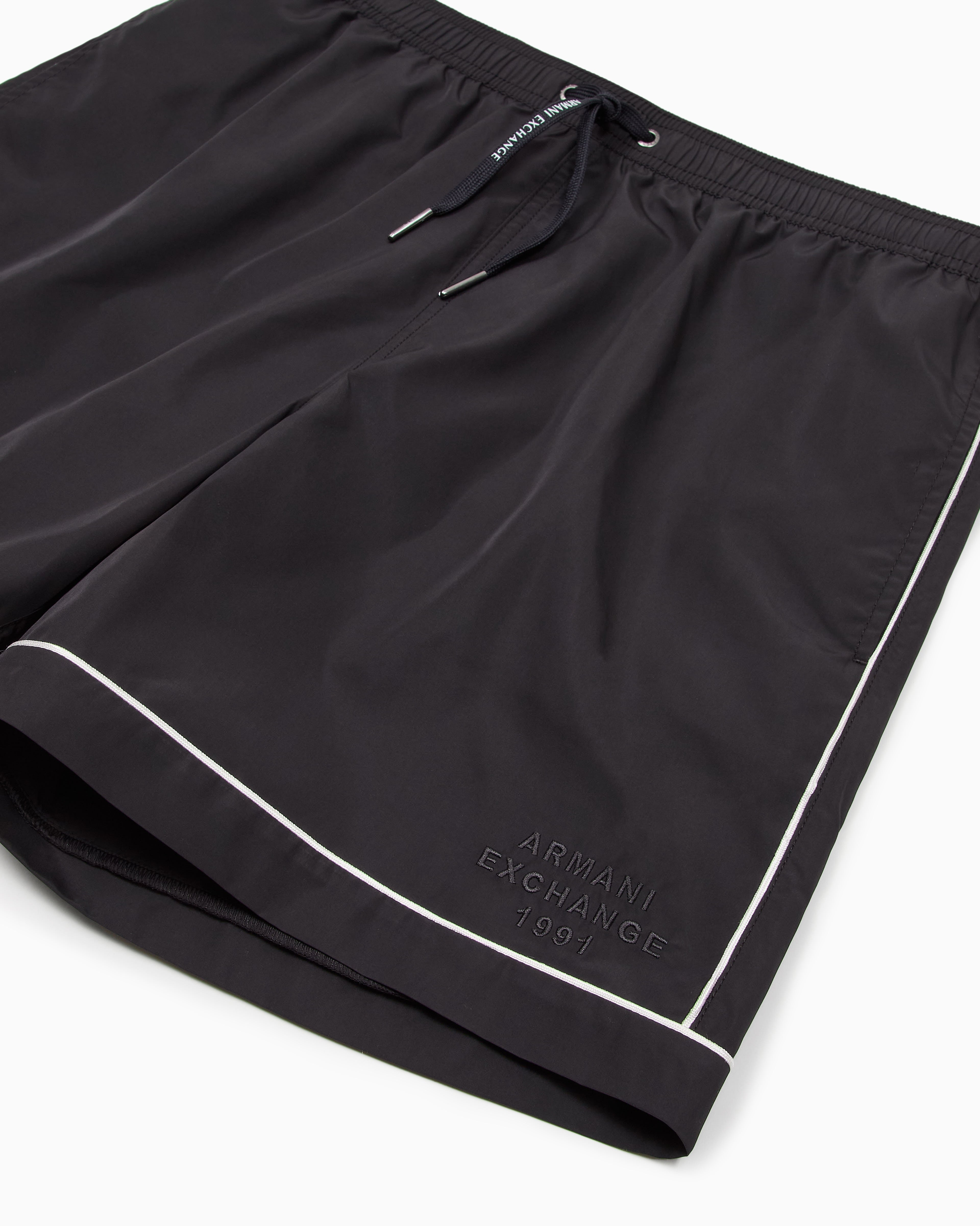 Calções de banho com detalhes contrastantes Armani Exchange