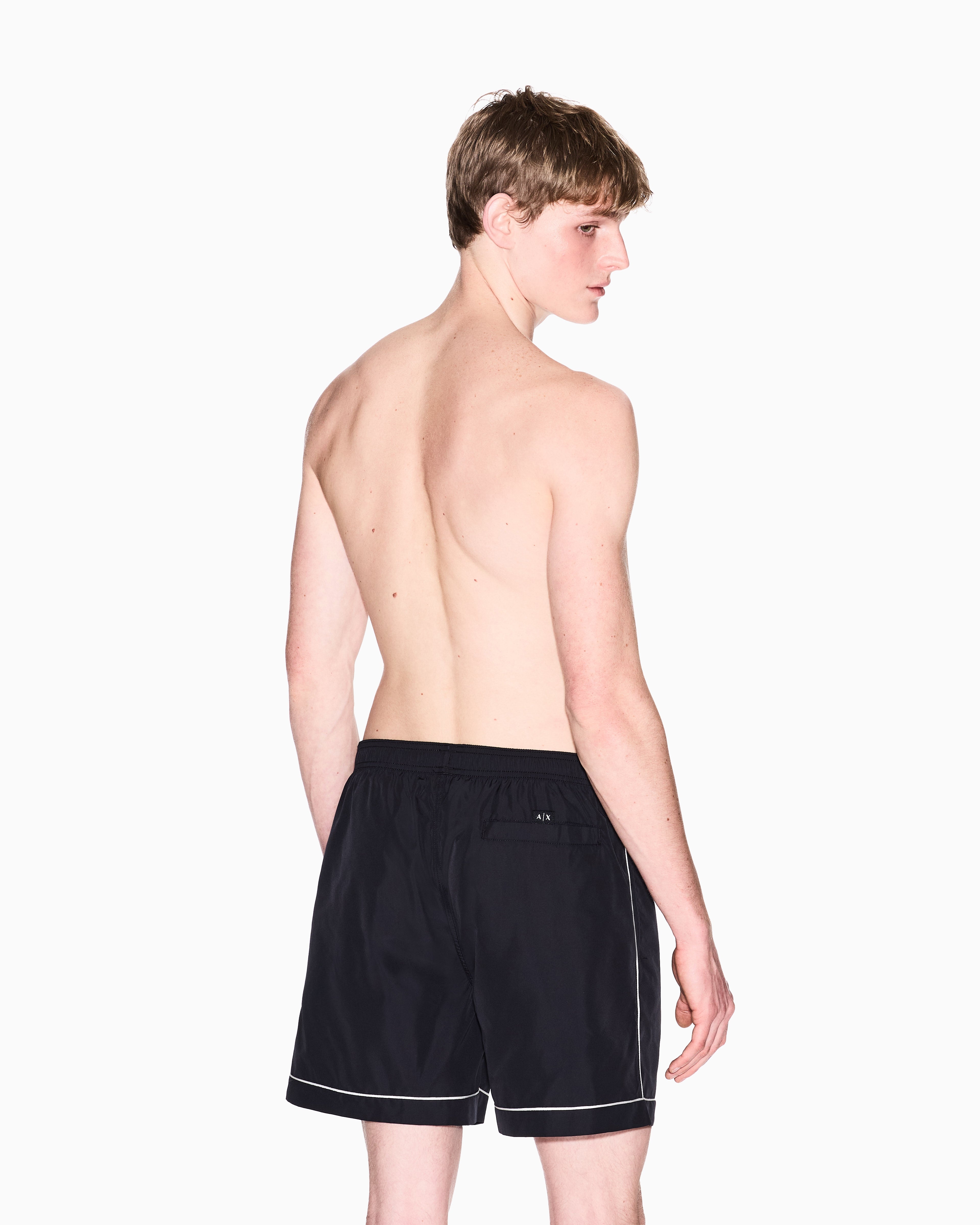 Calções de banho com detalhes contrastantes Armani Exchange