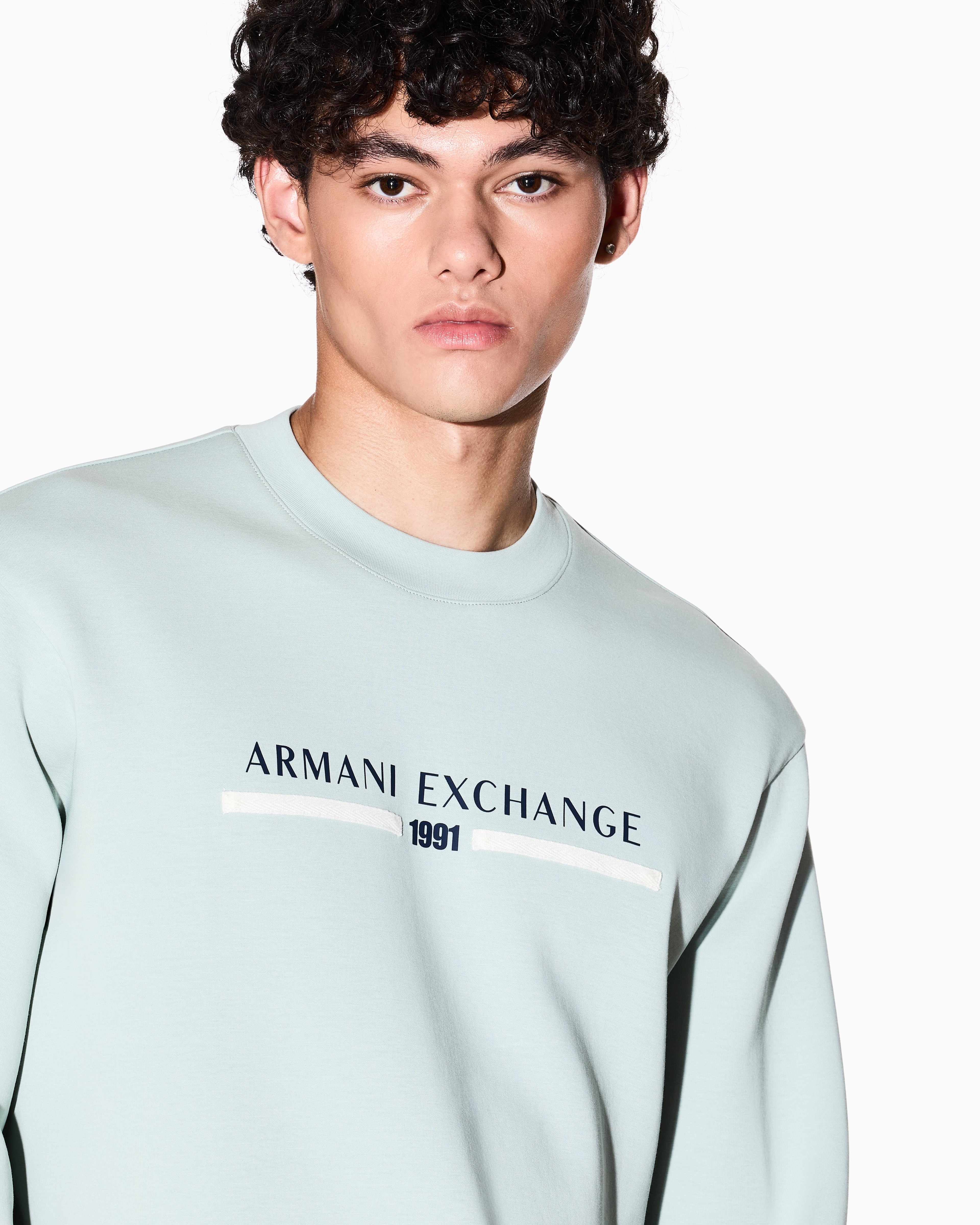 Sweatshirt com logotipo Armani Exchange