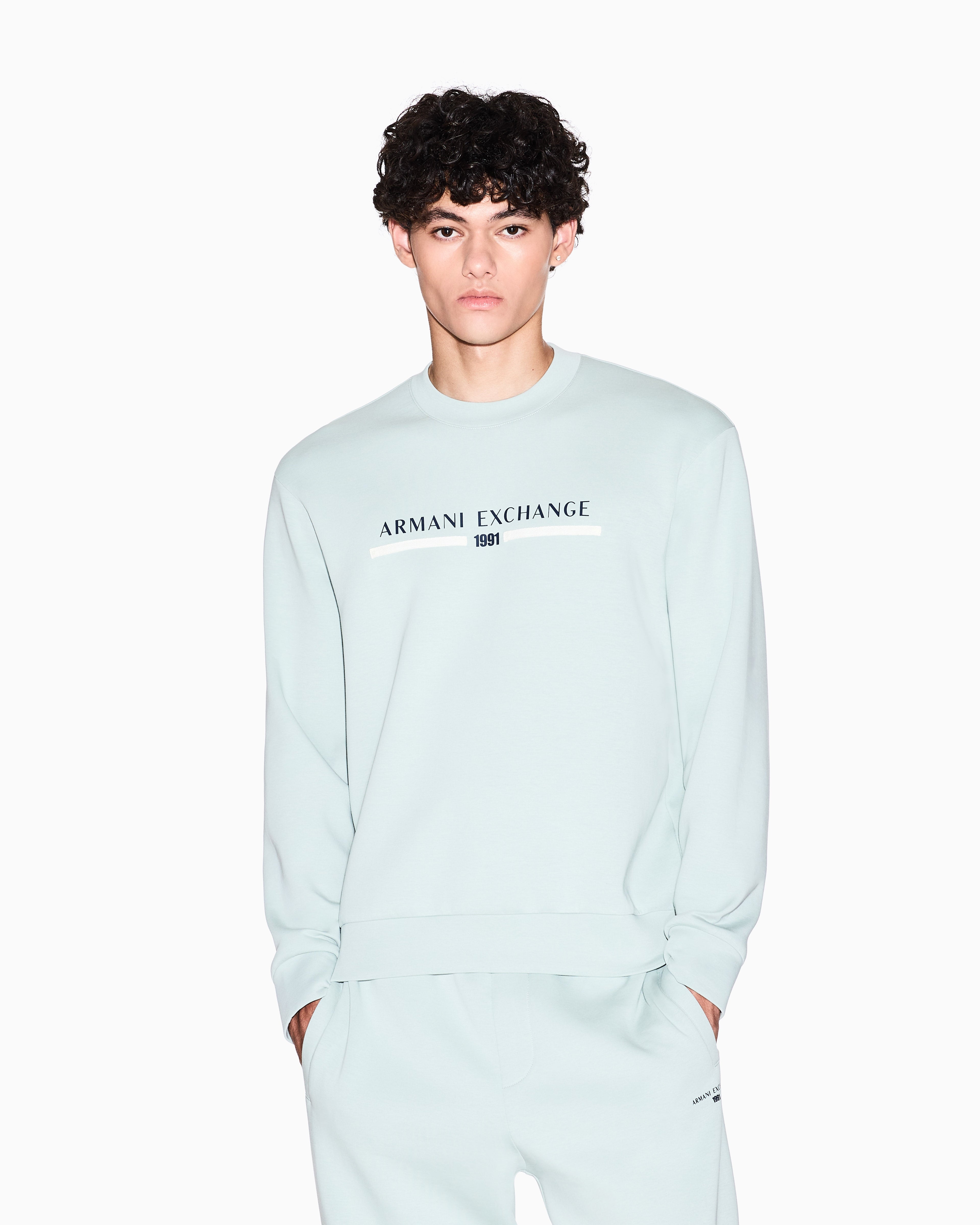 Sweatshirt com logotipo Armani Exchange