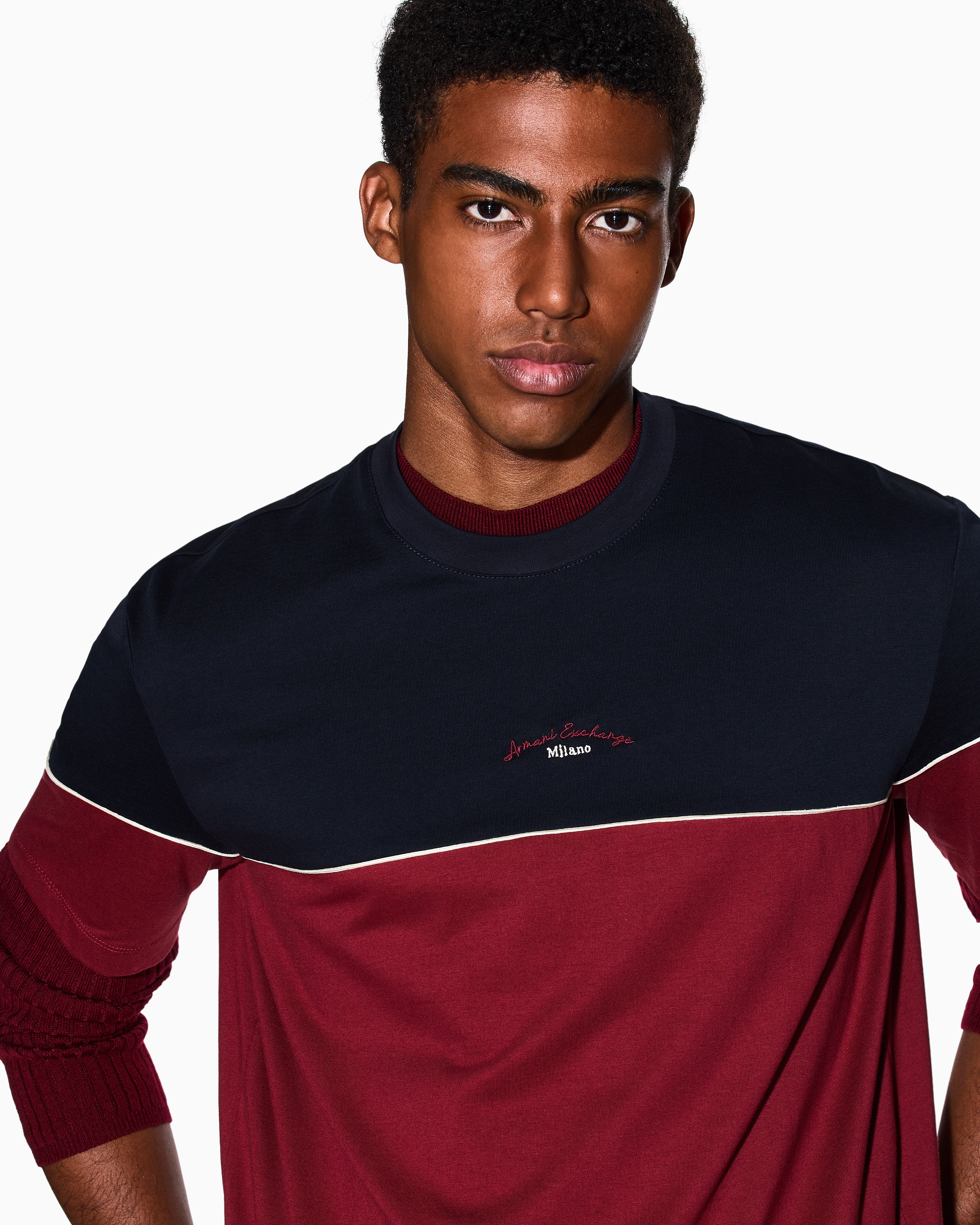 T-shirt bicolor Armani Exchange