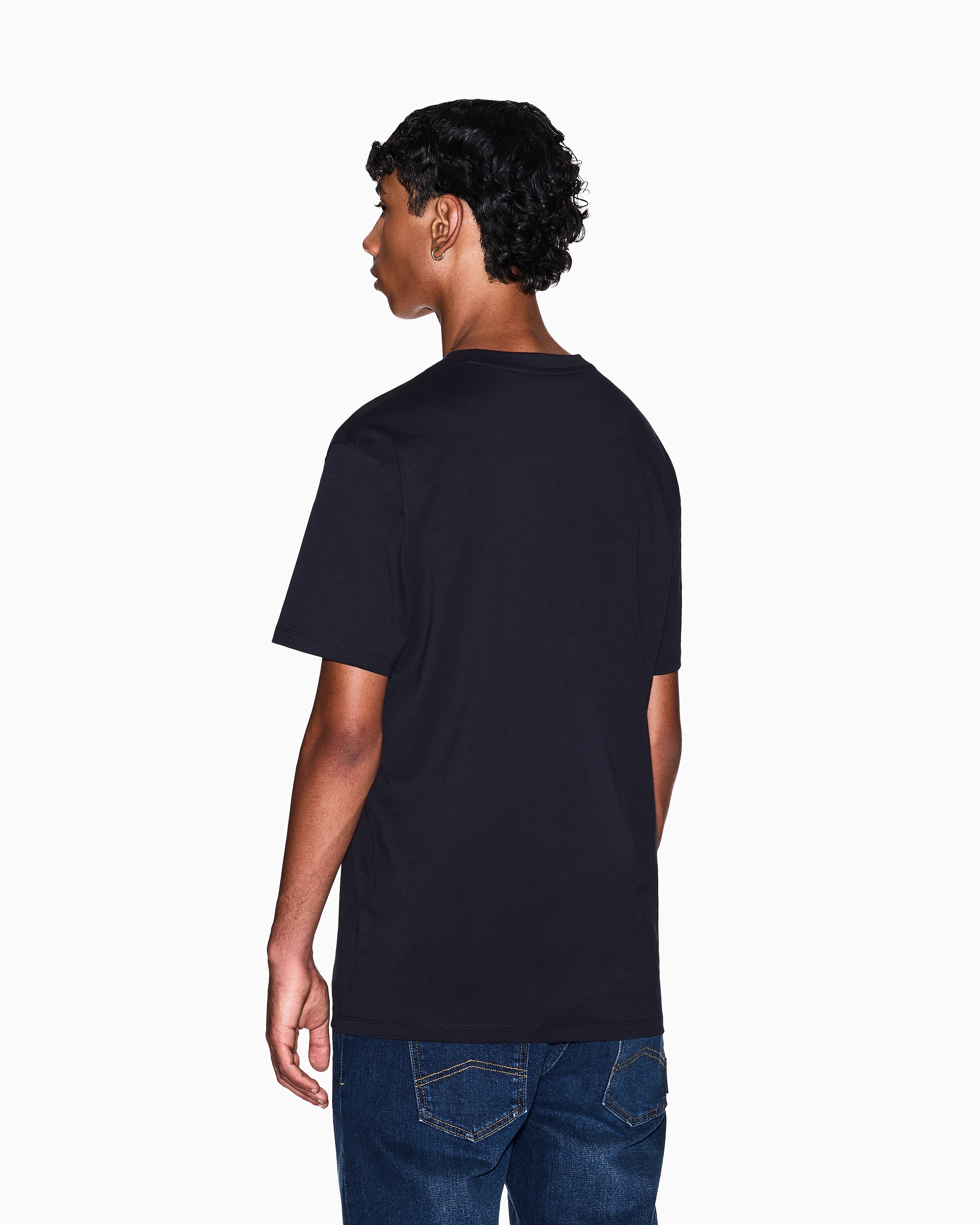 T-shirt corte regular com logotipo Armani Exchange