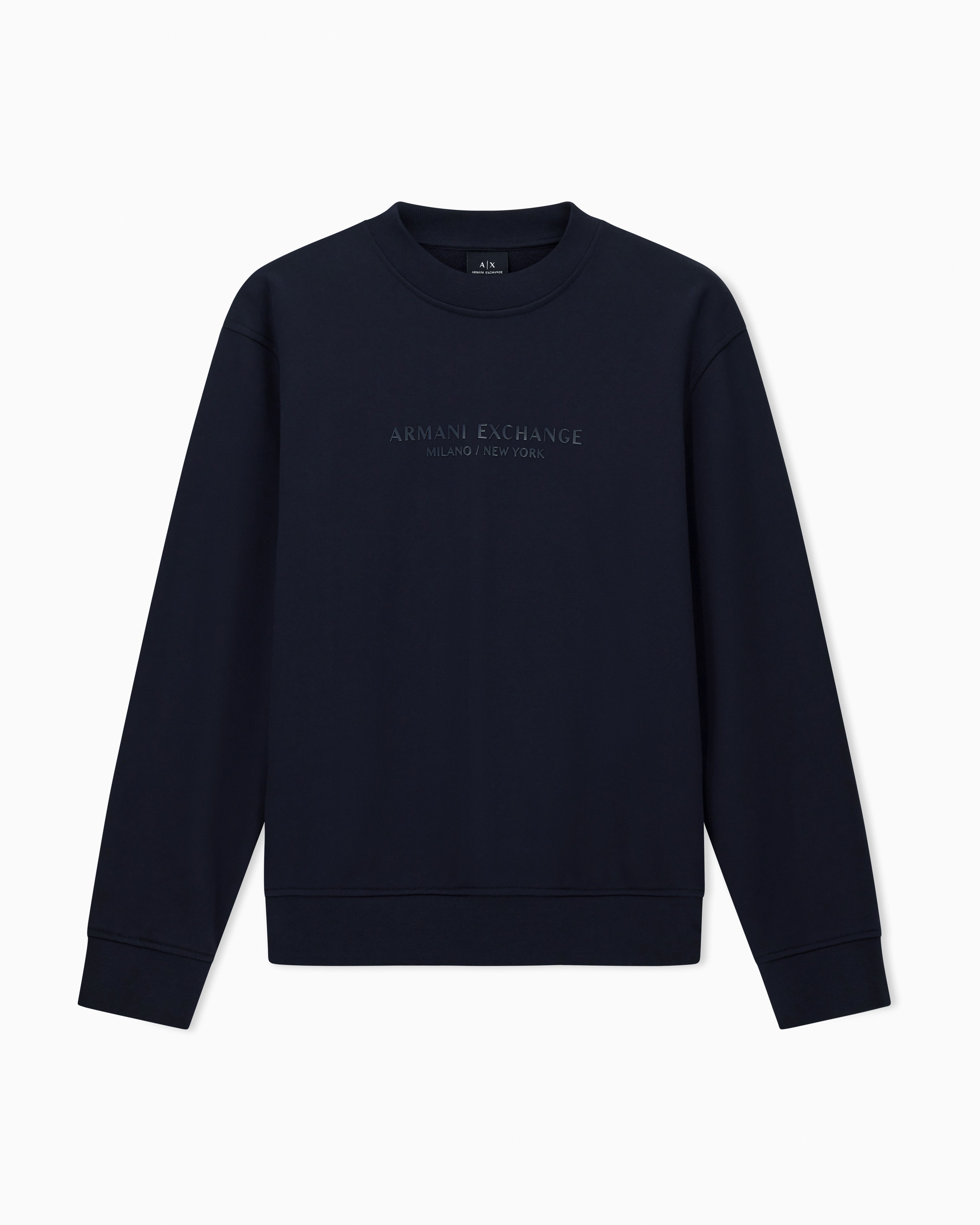 Sweatshirt com logotipo tom sobre tom Armani Exchange