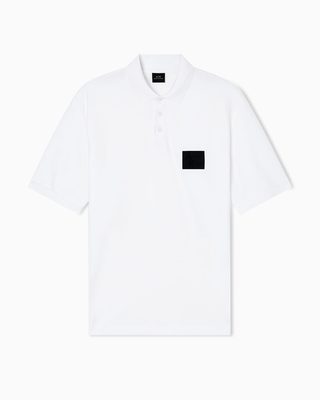 Polo com emblema do logo Armani Exchange