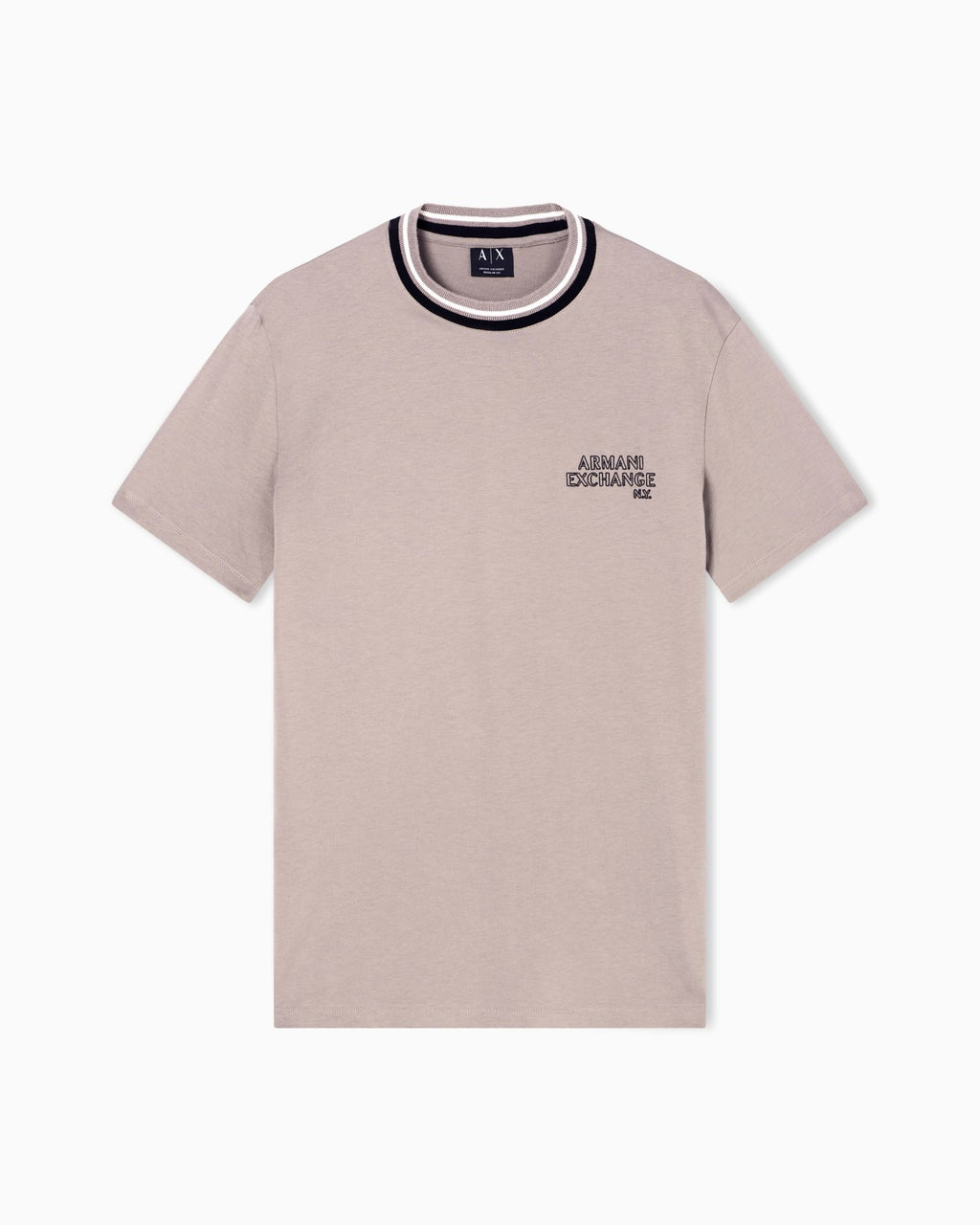 T-shirt gola canelada Armani Exchange