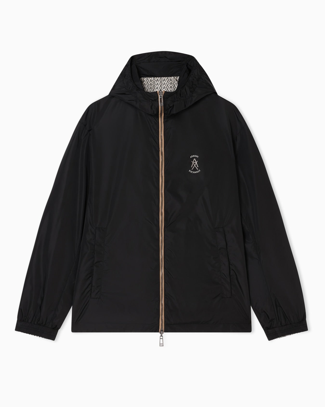 Casaco corta-vento reversível com capuz Armani Exchange