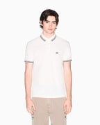 Polo piquê com detalhes contrastantes Armani Exchange