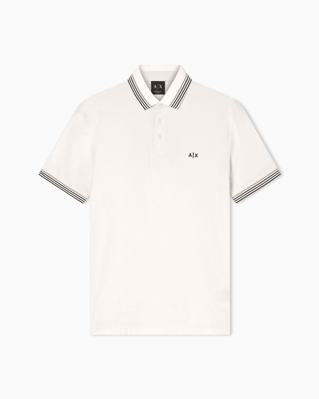 Polo piquê com detalhes contrastantes Armani Exchange