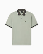 Polo piquê com gola listrada Armani Exchange