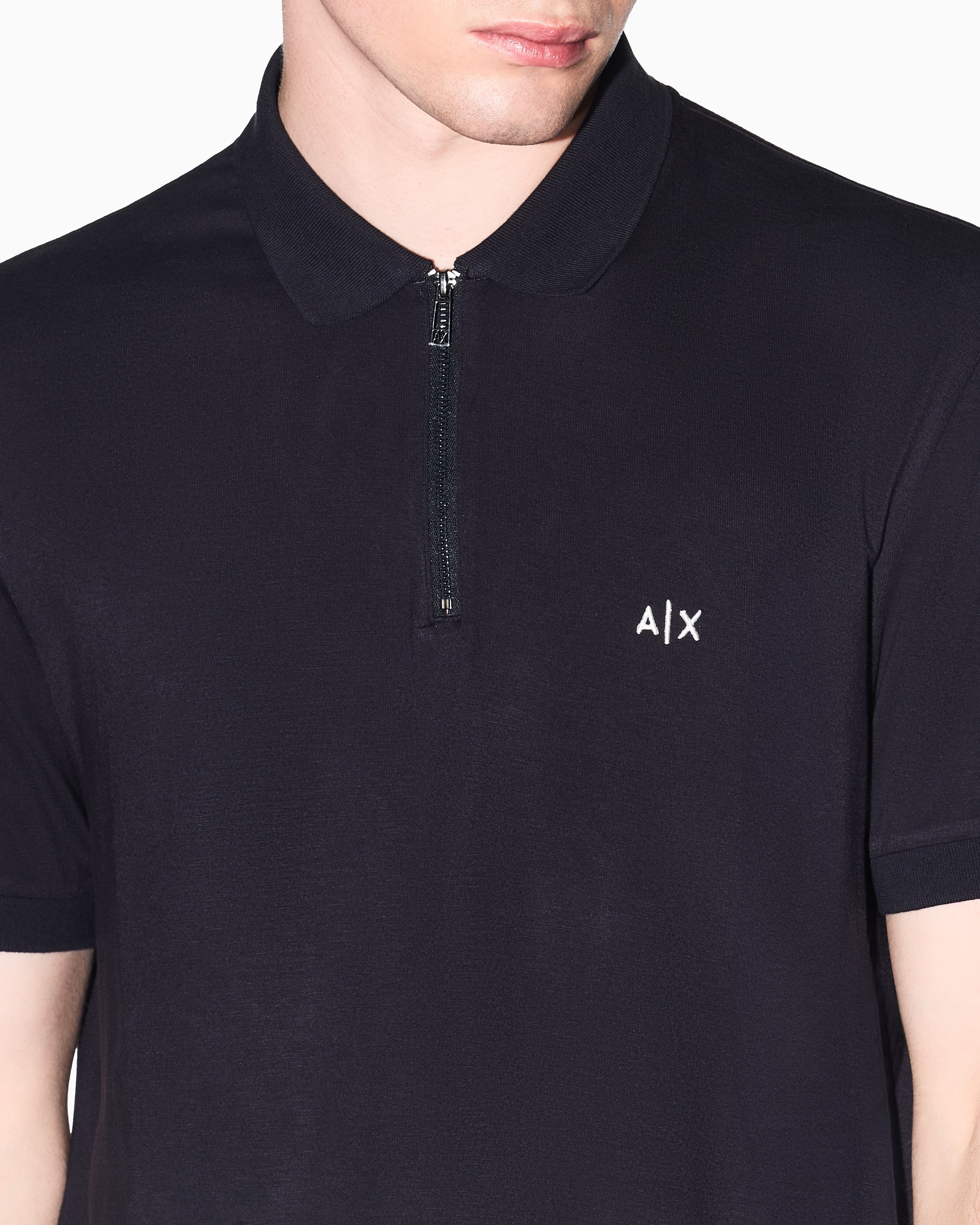 Polo com fecho Armani Exchange