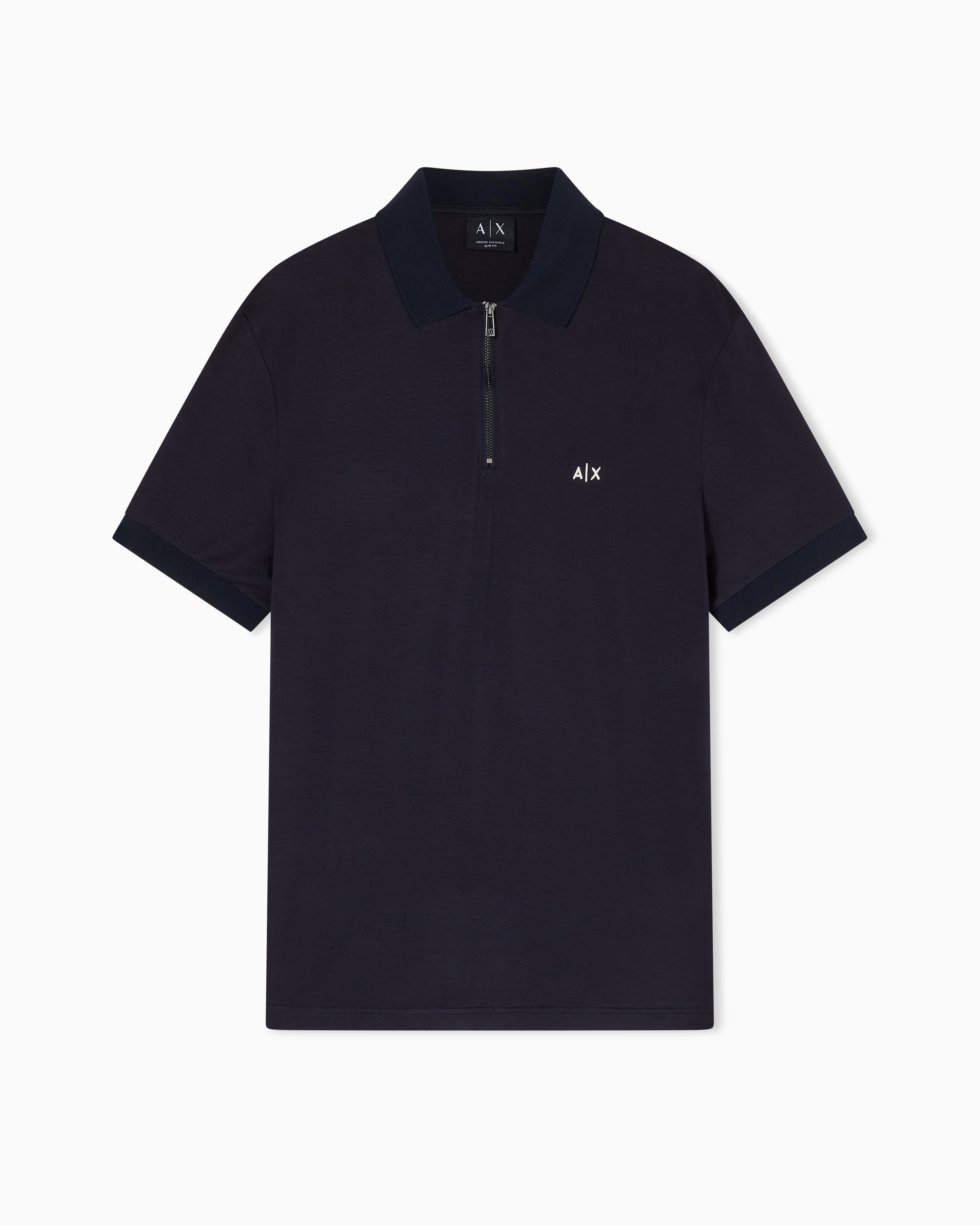 Polo com fecho Armani Exchange