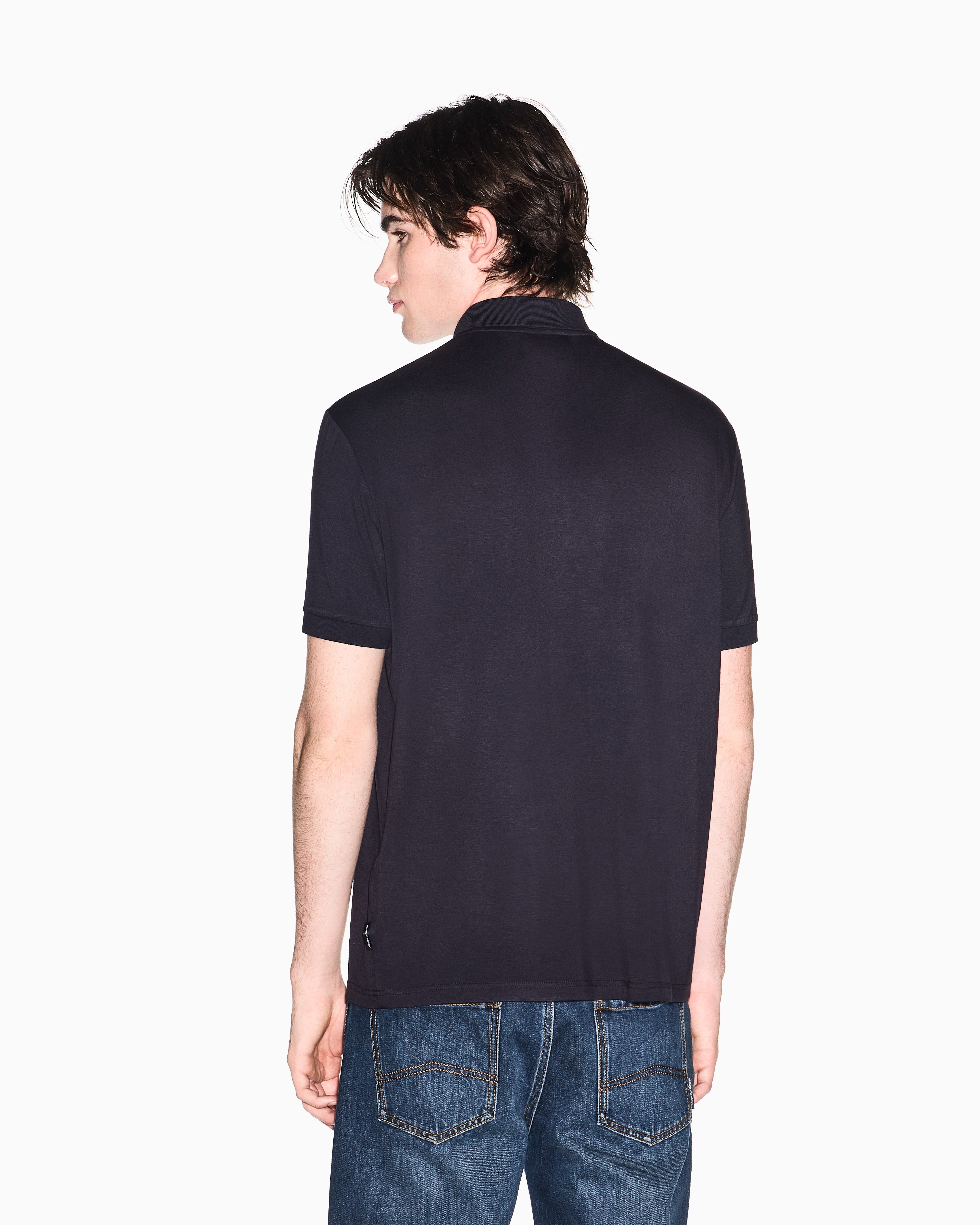 Polo com fecho Armani Exchange