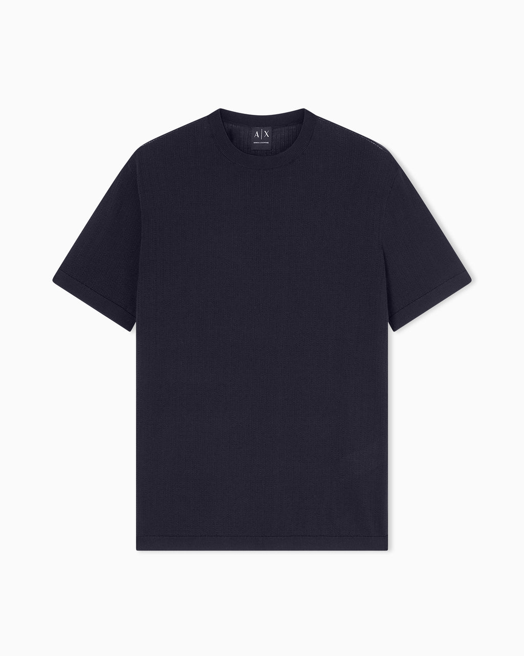 T-shirt de tricô canelada Armani Exchange