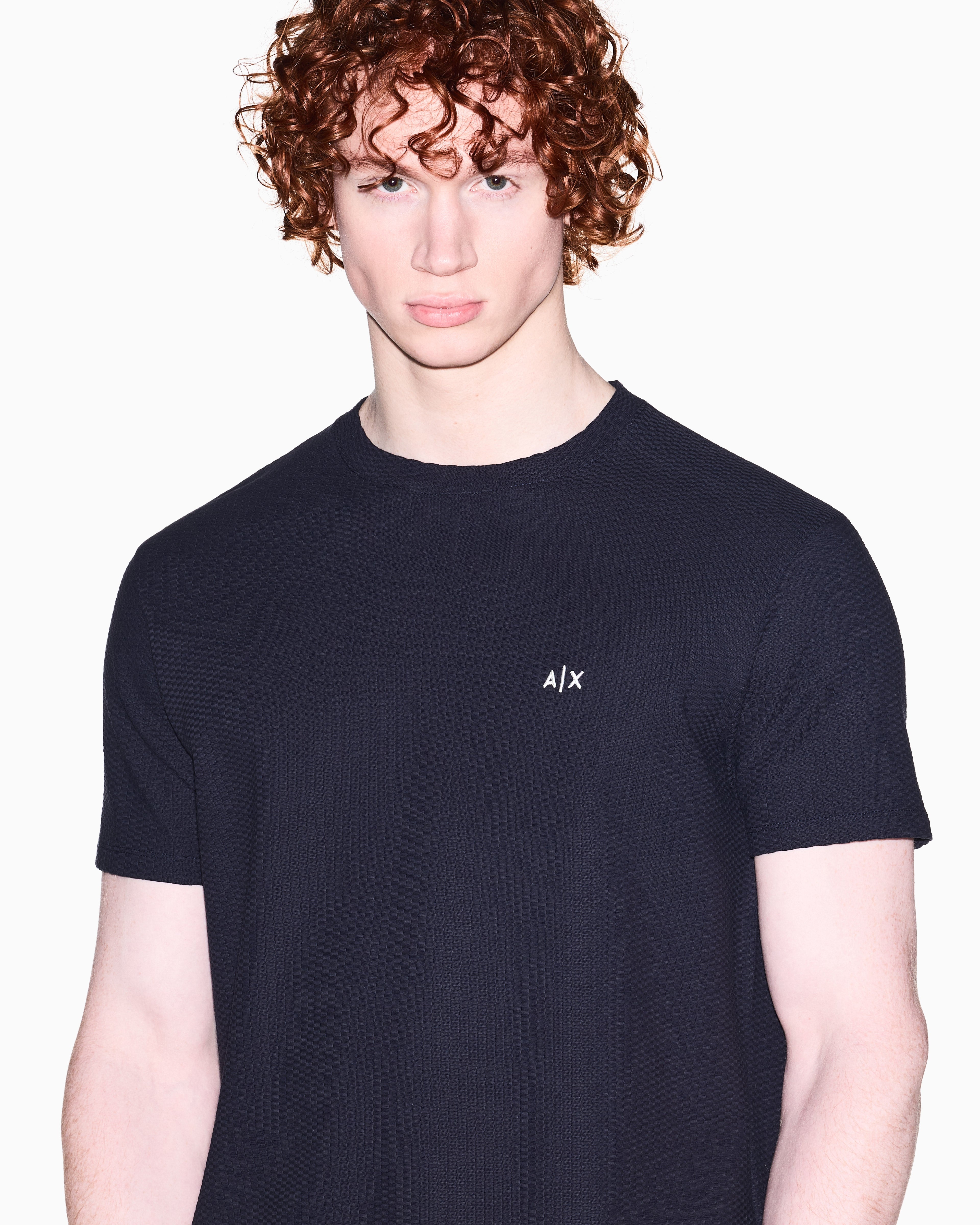 T-shirt texturada Armani Exchange