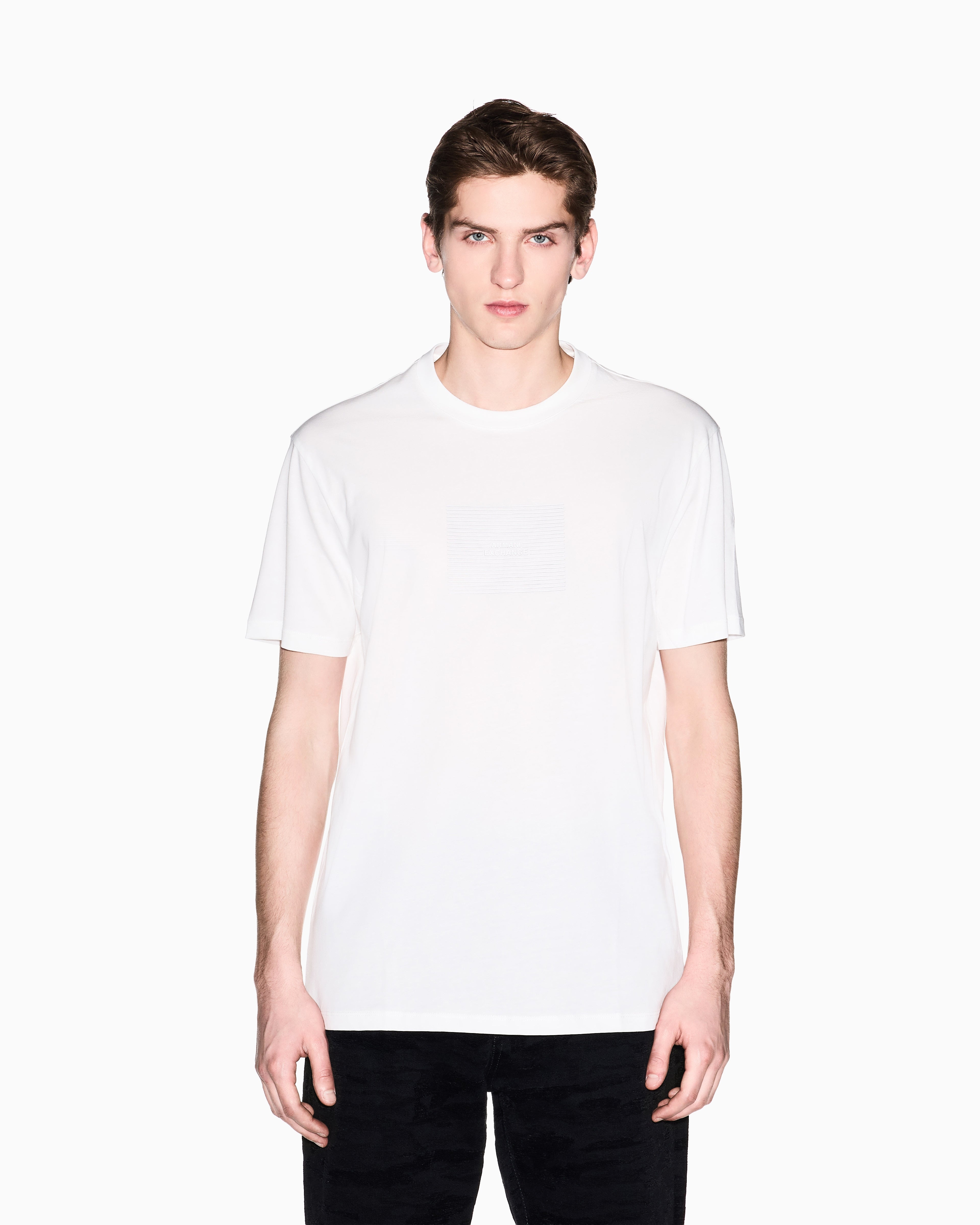 T-shirt com logo em relevo Armani Exchange