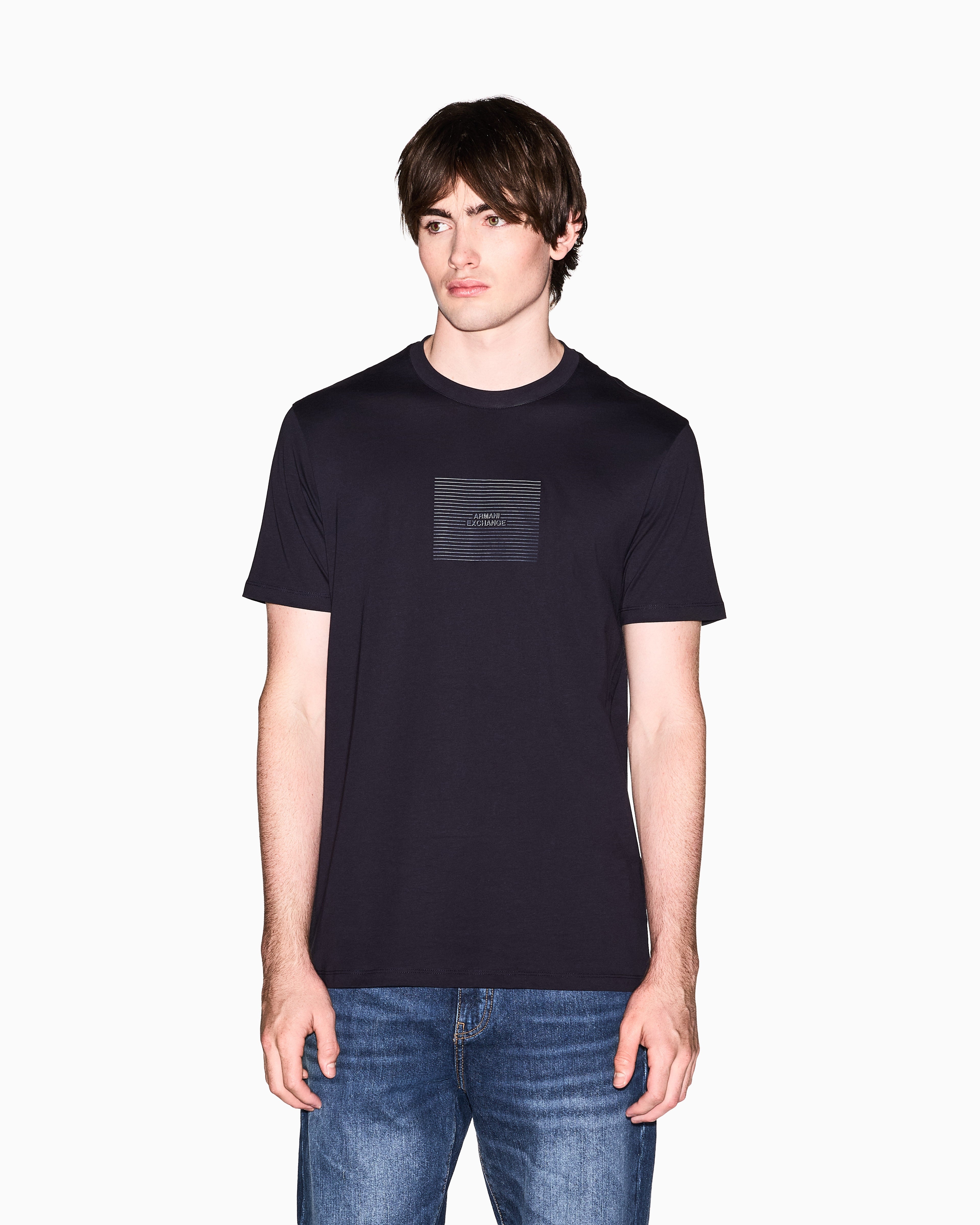 T-shirt com logo em relevo Armani Exchange