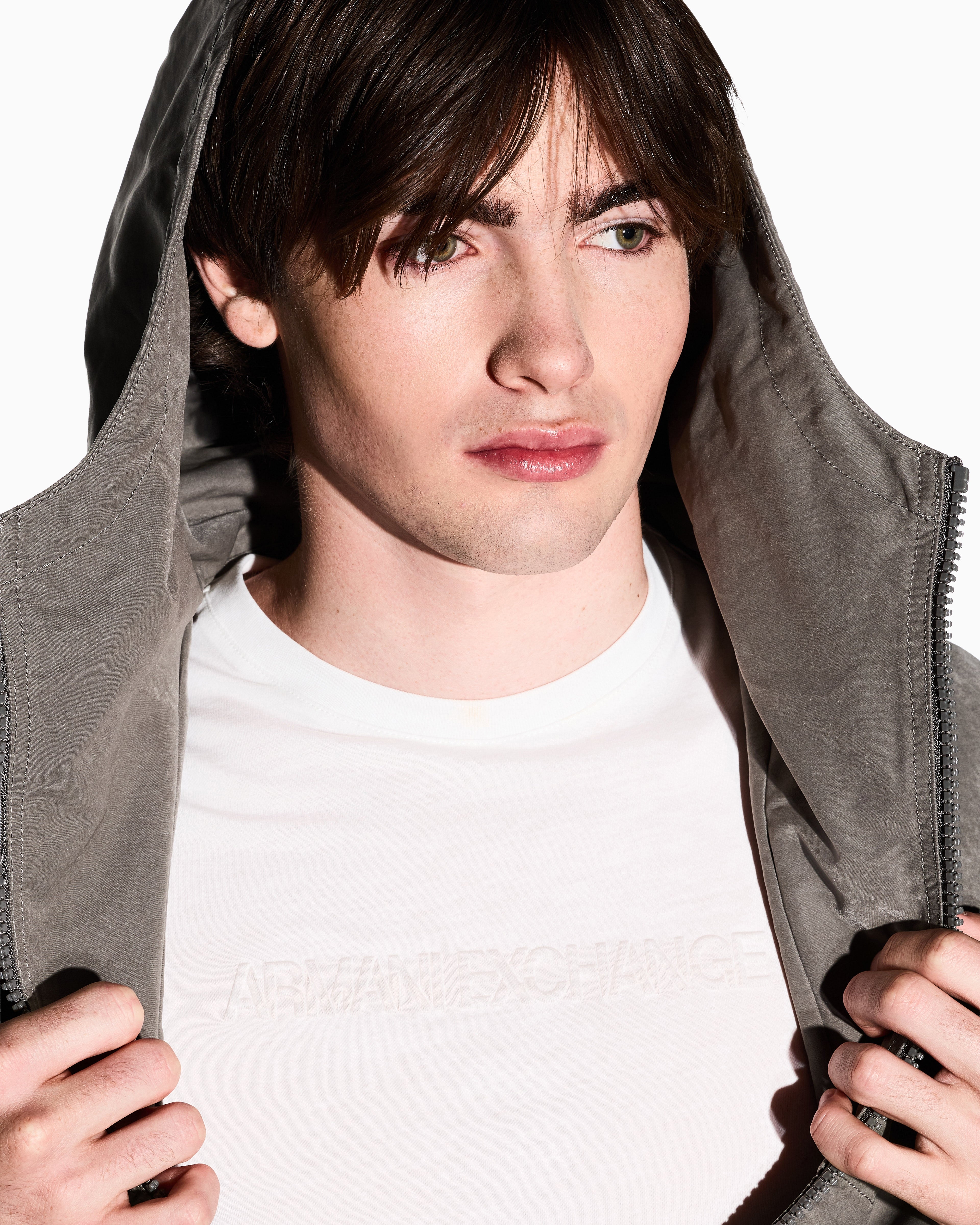 T-shirt slim-fit com logo Armani Exchange