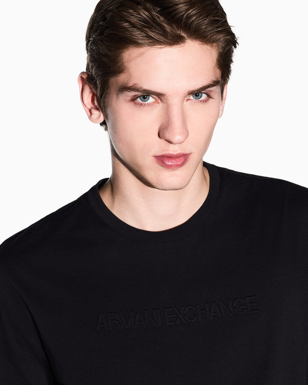 T-shirt slim-fit com logo Armani Exchange