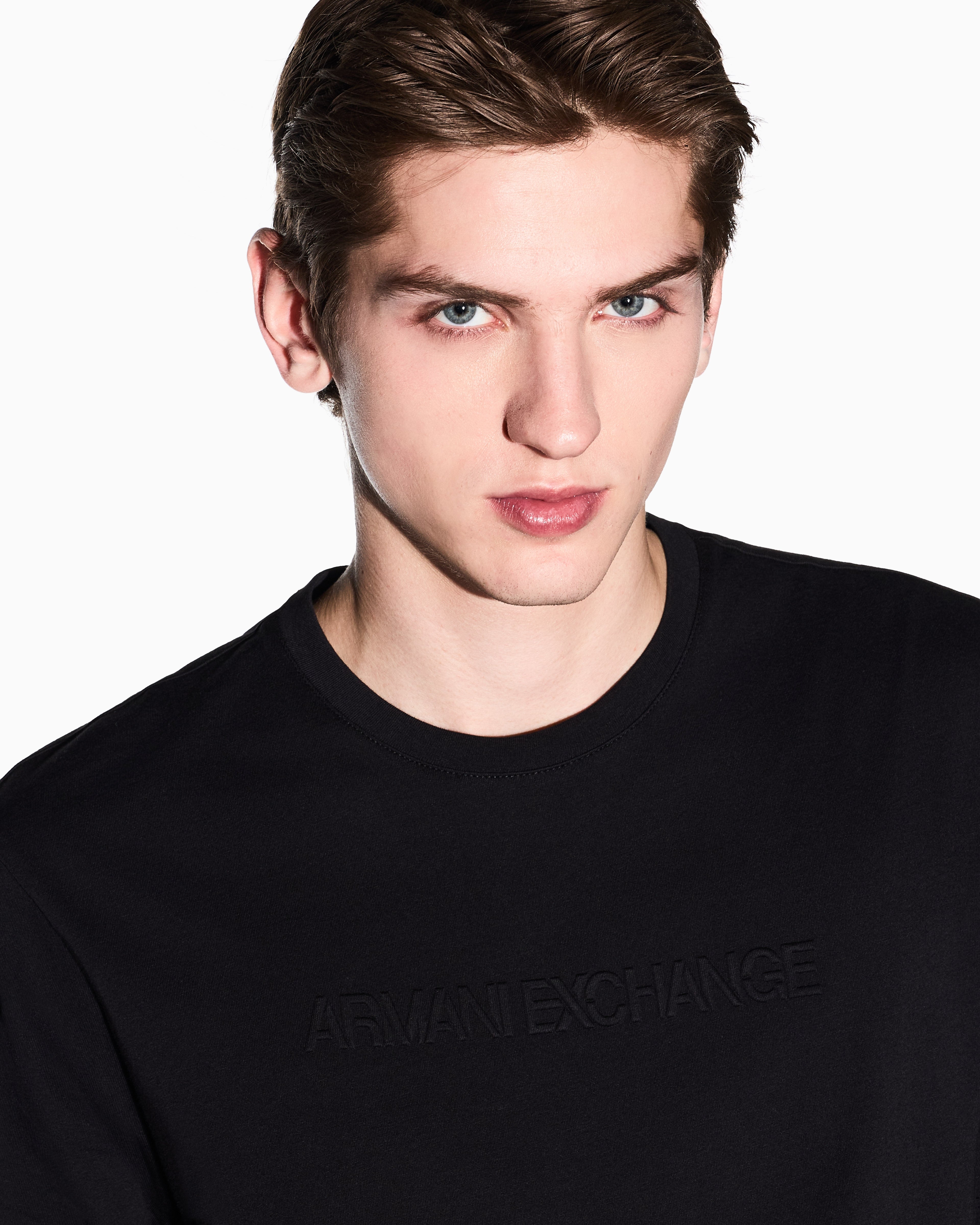 T-shirt slim-fit com logo Armani Exchange