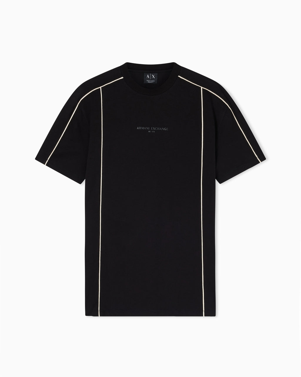 T-shirt com riscas contrastantes Armani Exchange