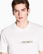 T-shirt com logo bicolor Armani Exchange