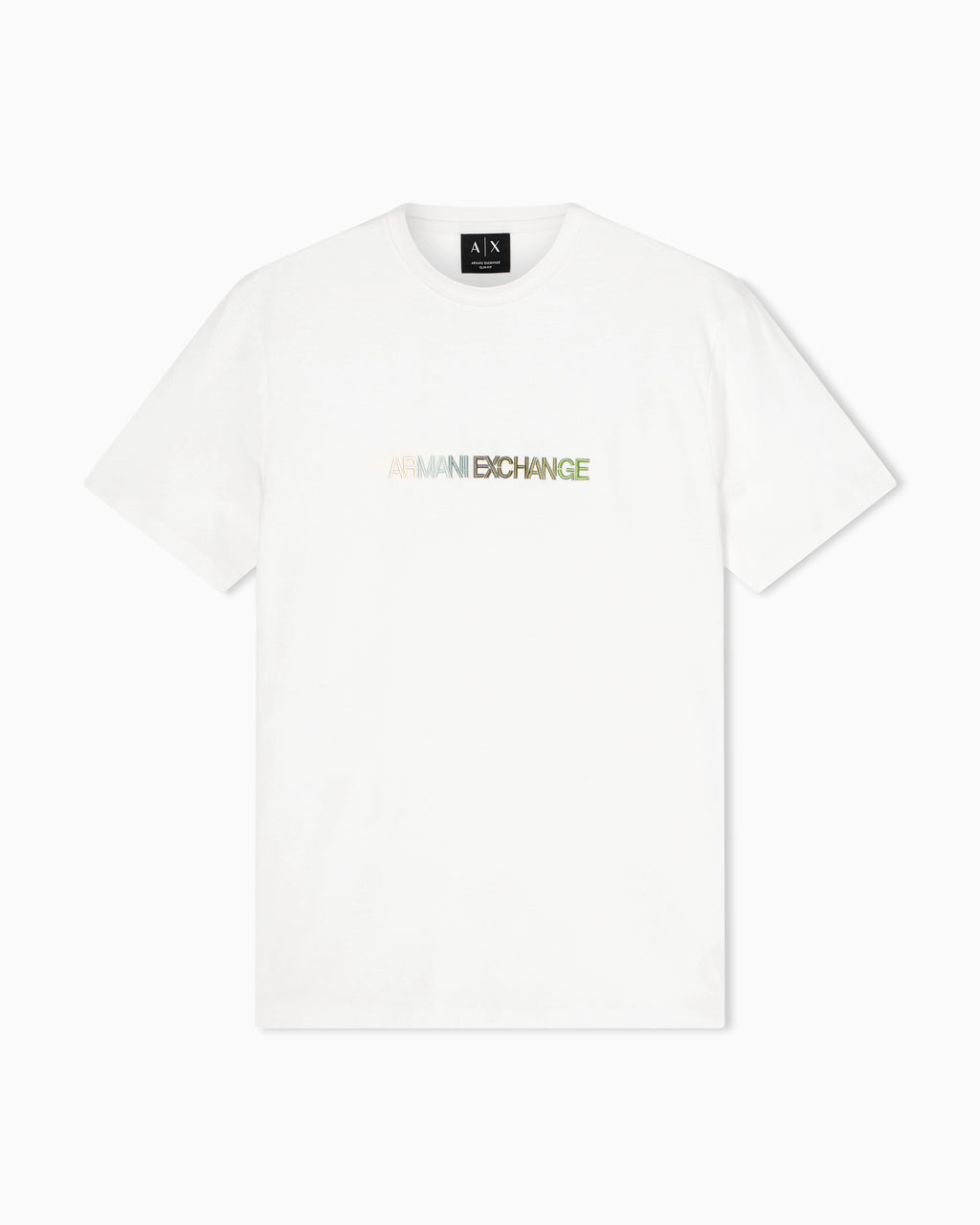 T-shirt com logo bicolor Armani Exchange