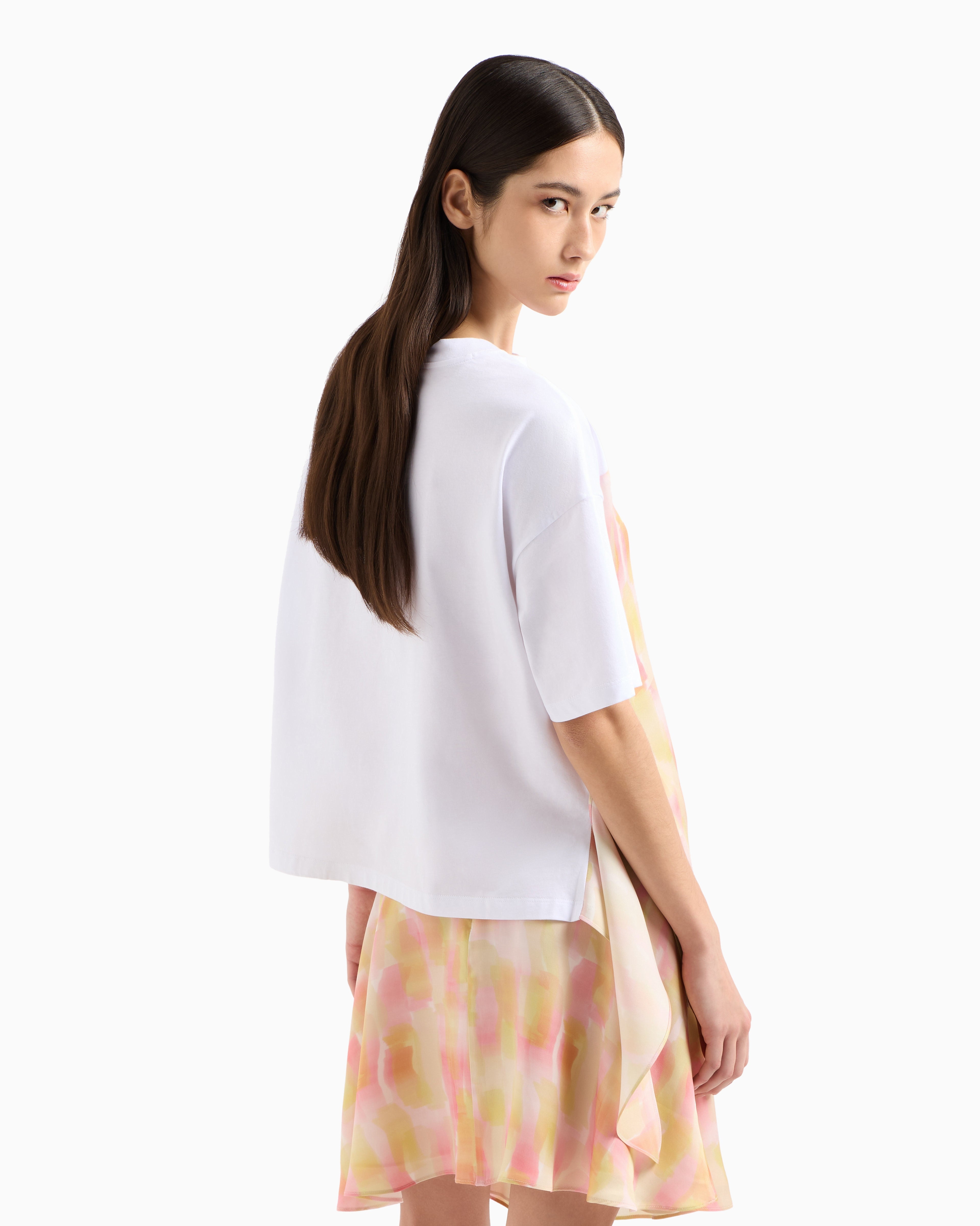 T-shirt com detalhe de folho Armani Exchange