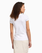 T-shirt com logótipo e strass Armani Exchange