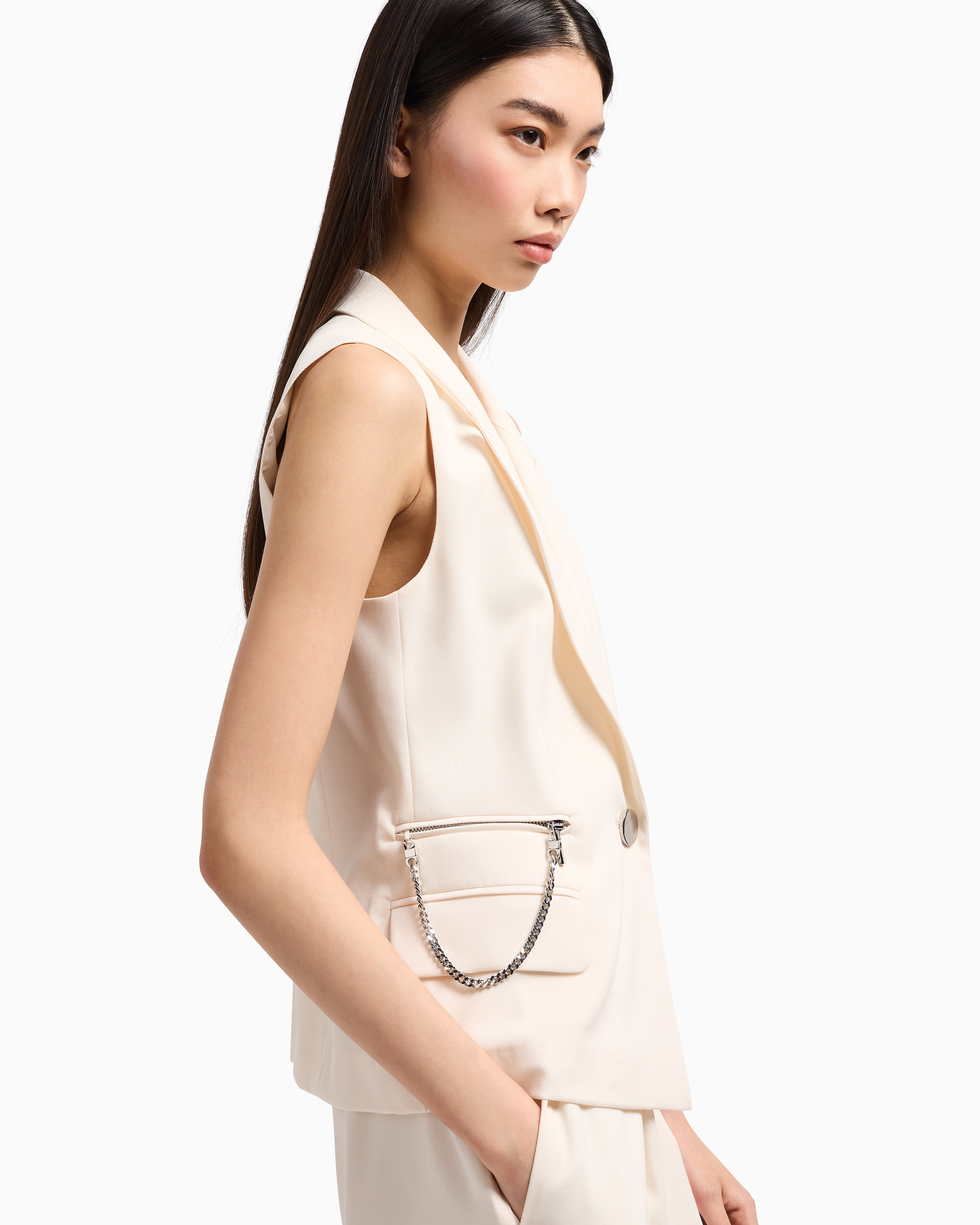 Colete com corrente decortaiva Armani Exchange