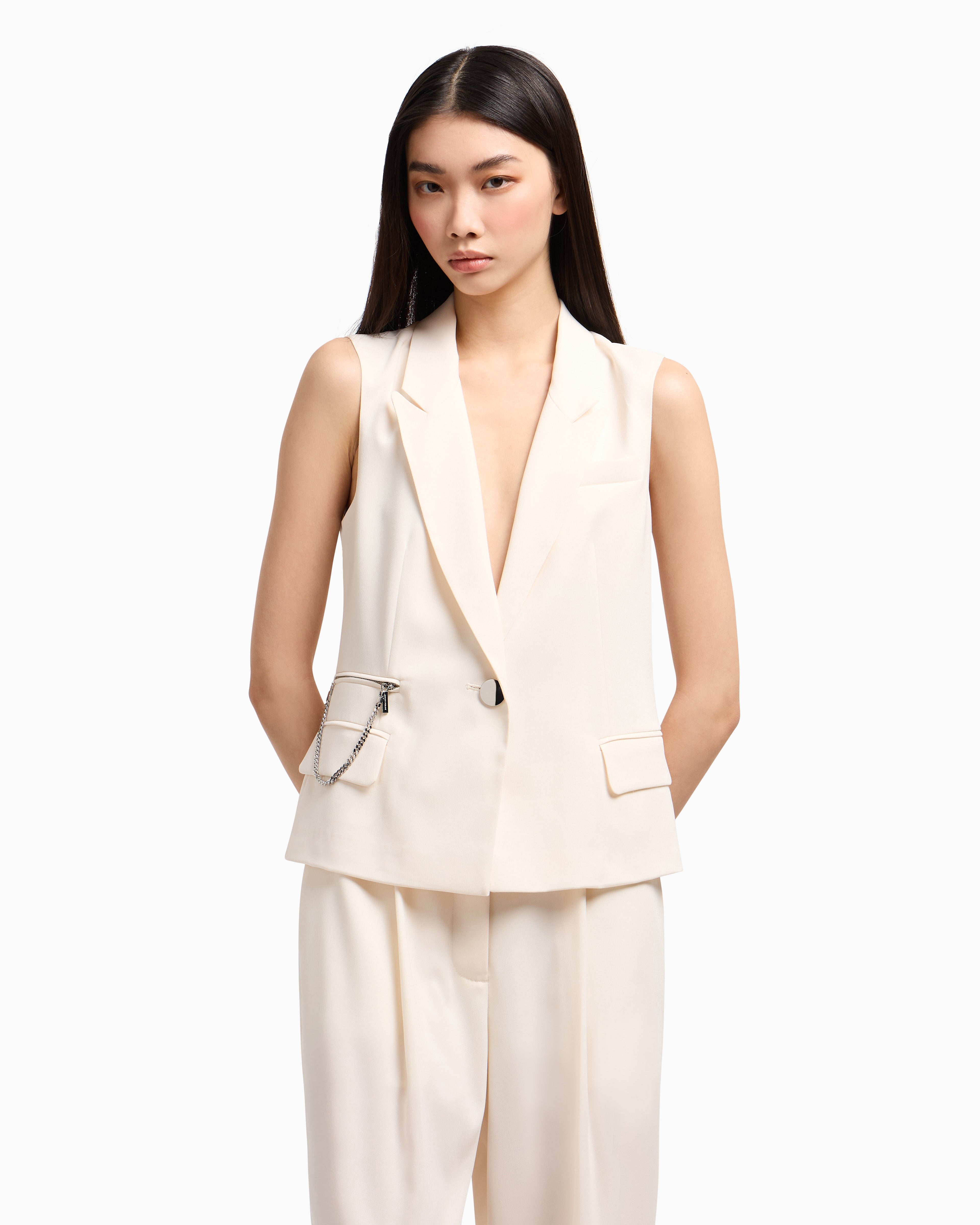 Colete com corrente decortaiva Armani Exchange