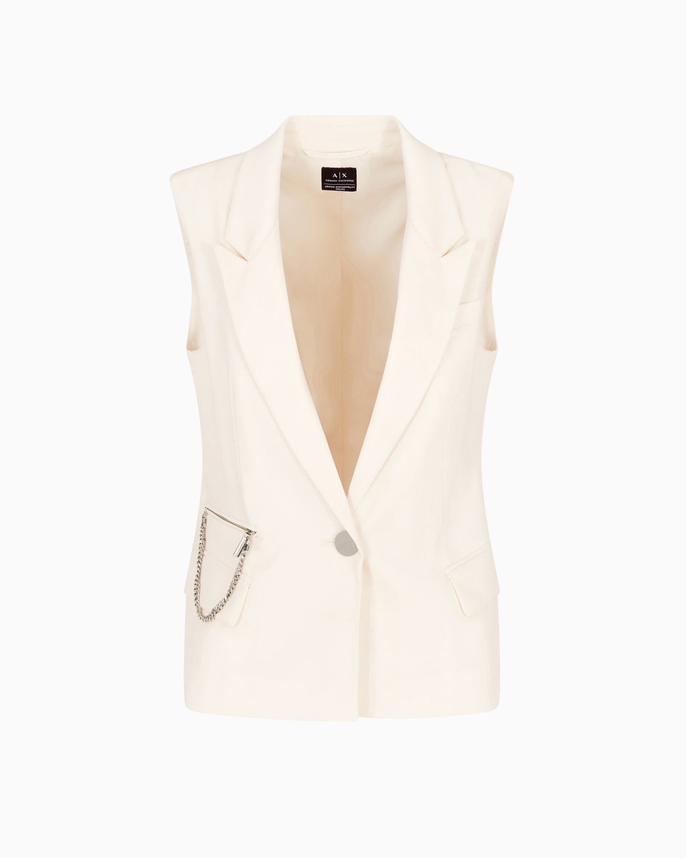 Colete com corrente decortaiva Armani Exchange