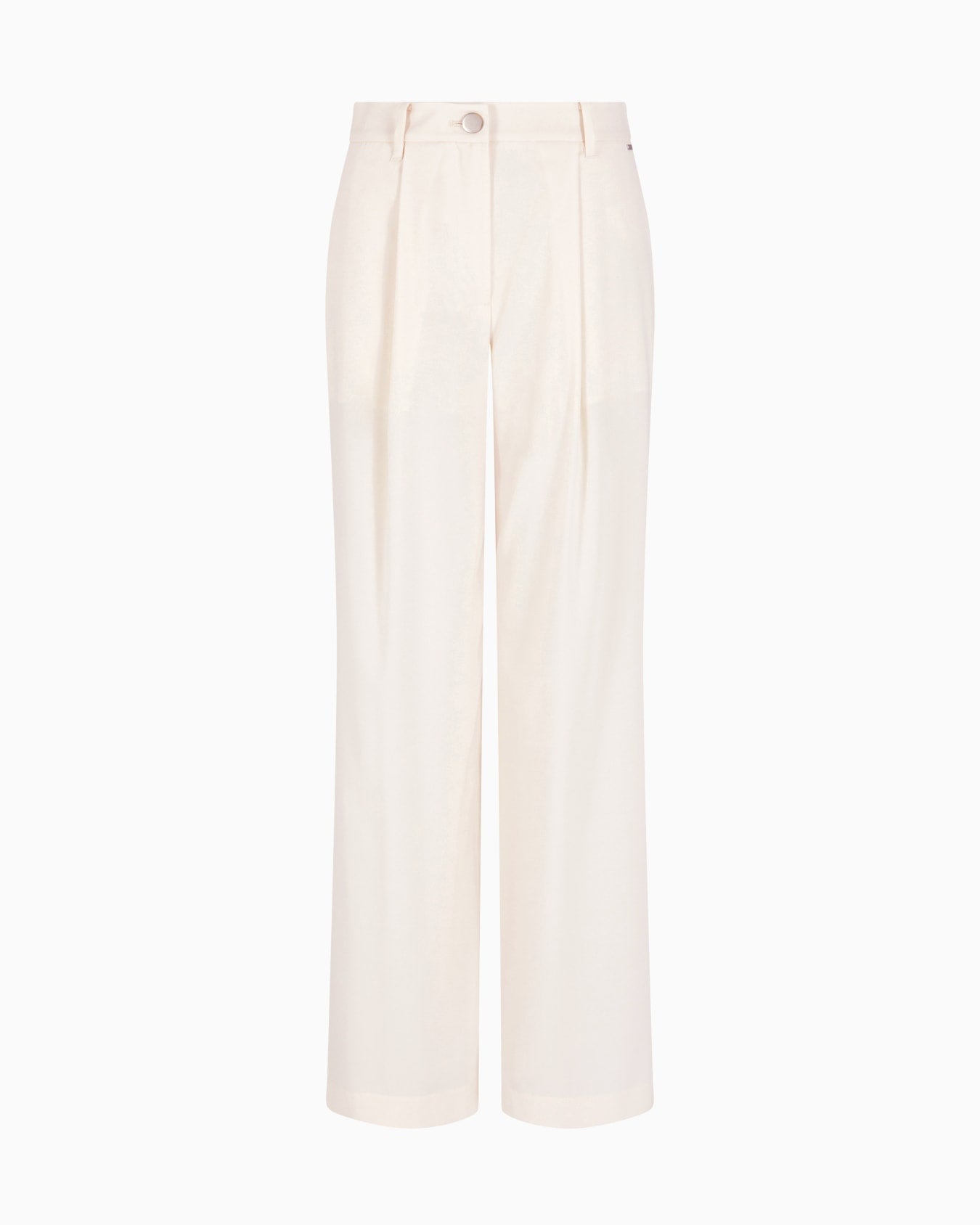 Calça de perna larga com pregas Armani Exchange