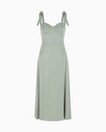 Vestido comprido com alças em laço Armani Exchange