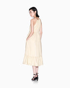 Vestido midi com babados Armani Exchange