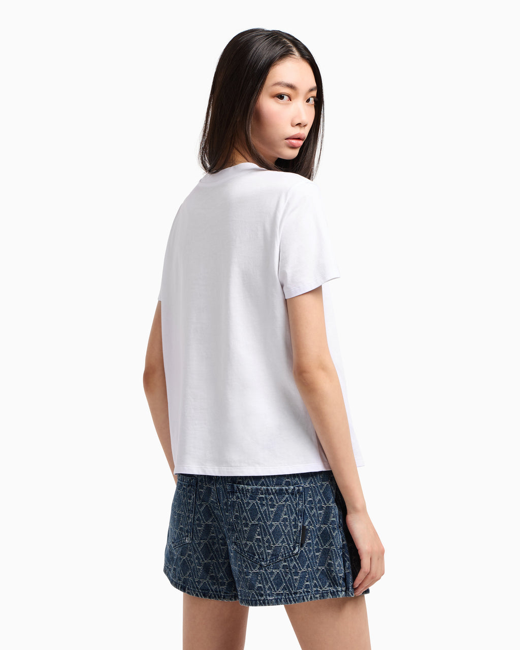 T-shirt com coração Armani Exchange