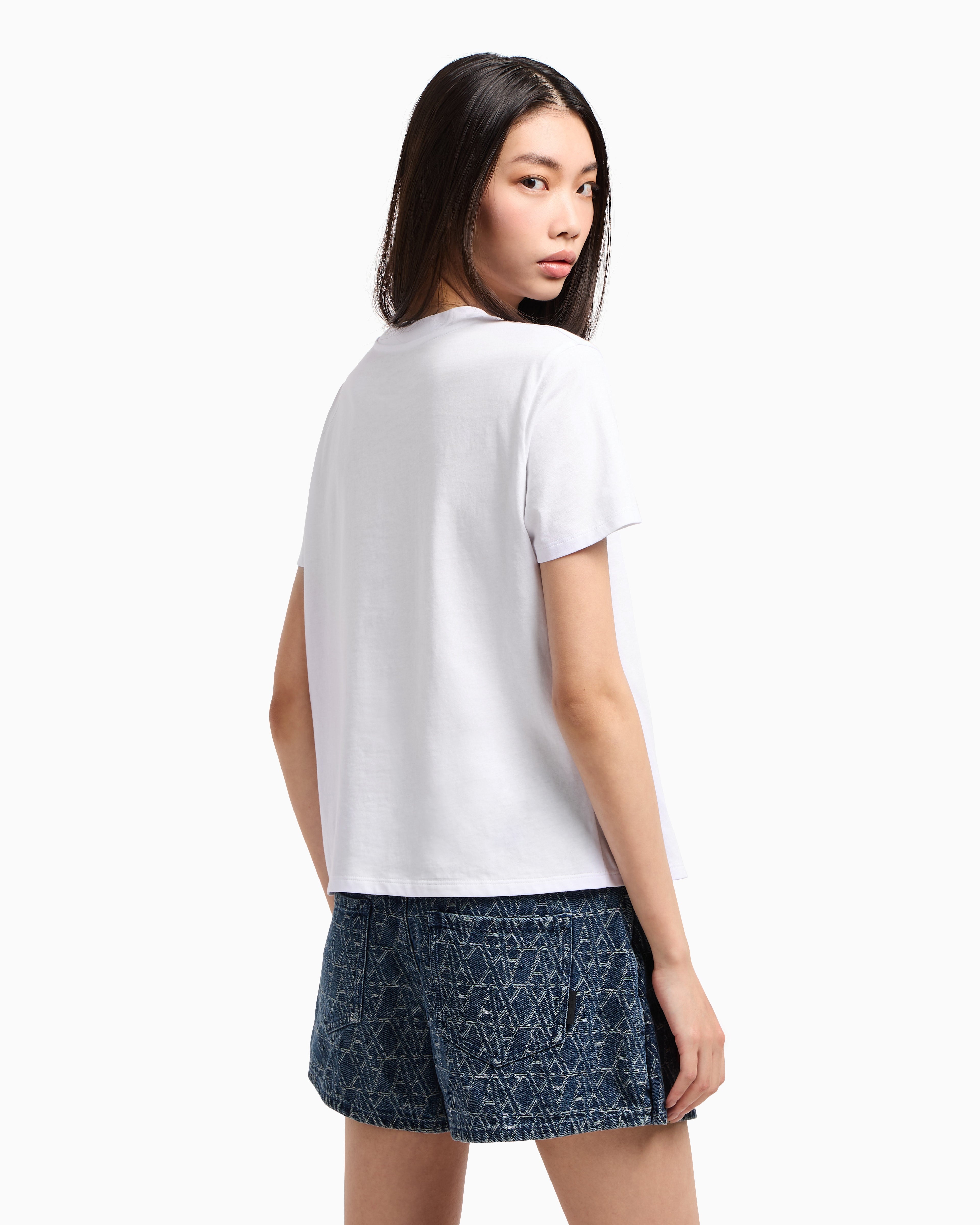 T-shirt com coração Armani Exchange