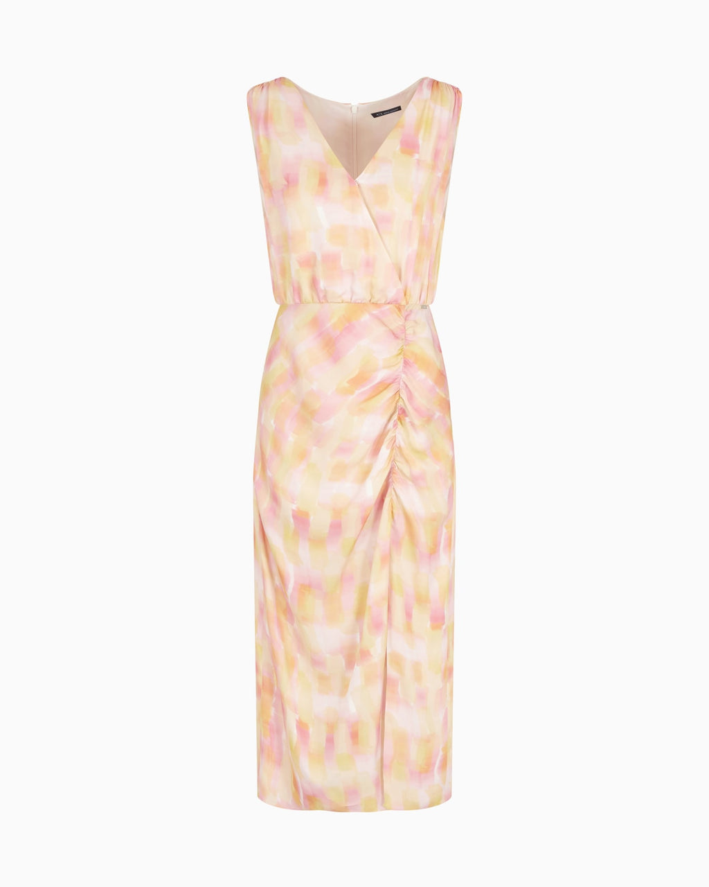 Vestido comprido com estampa abstrata Armani Exchange