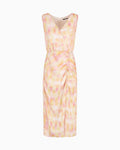 Vestido comprido com estampa abstrata Armani Exchange