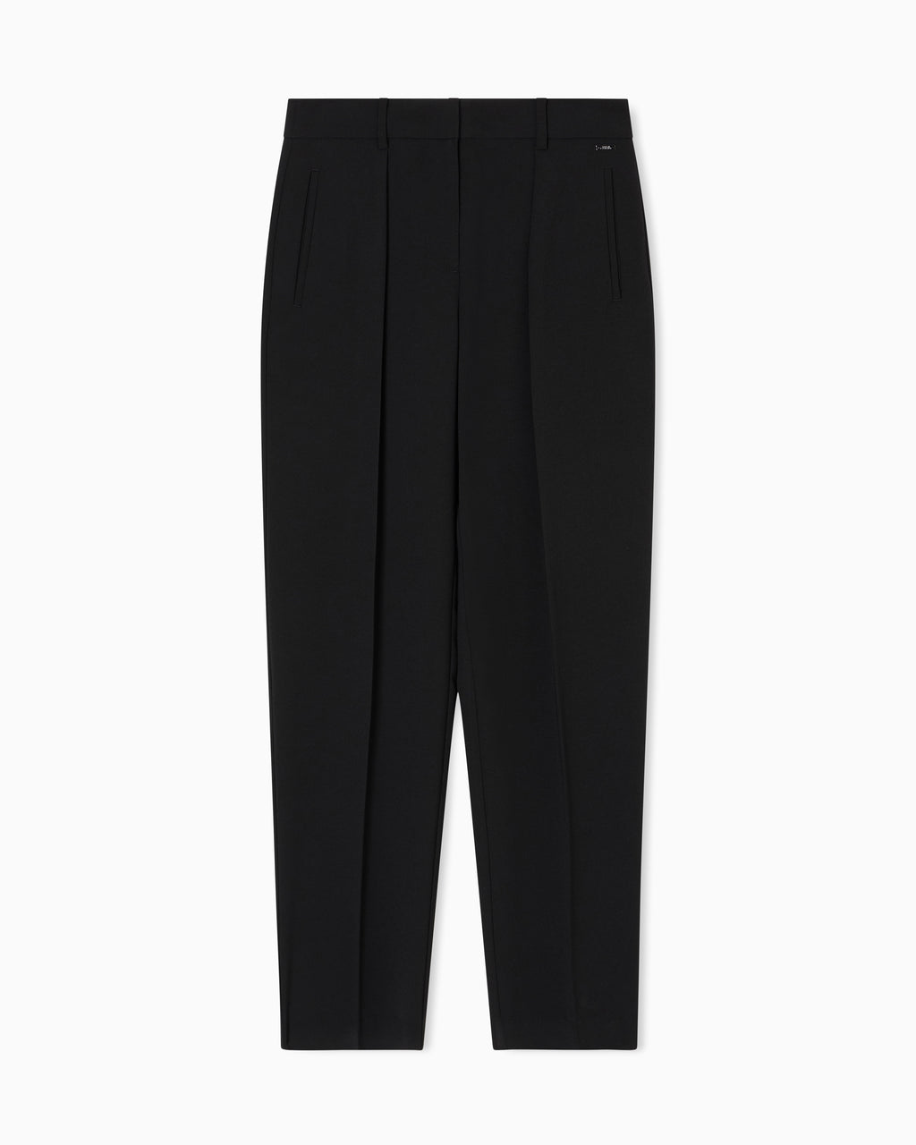 Calça com pregas em tecido fluído Armani Exchange