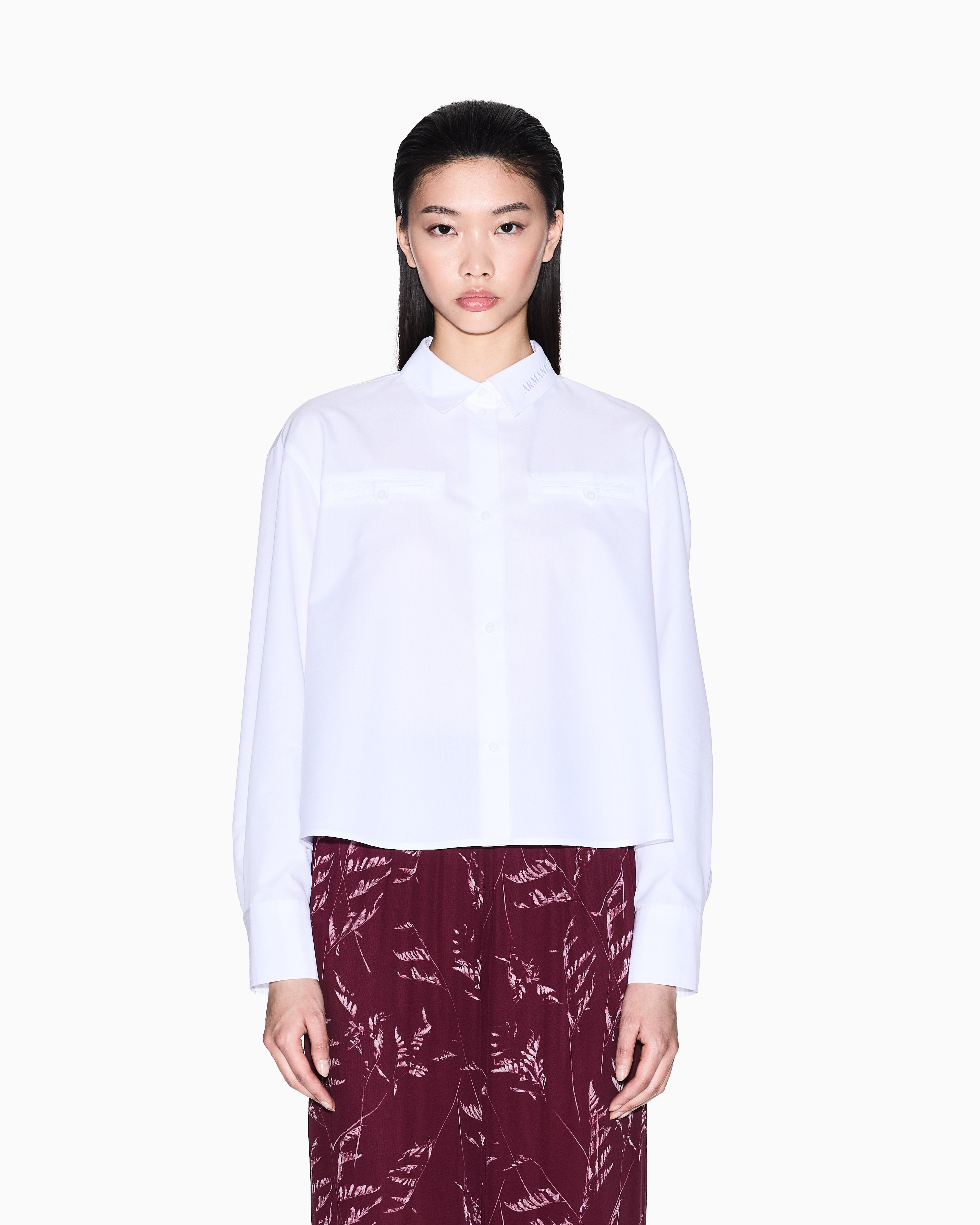 Camisa cropped Armani Exchange