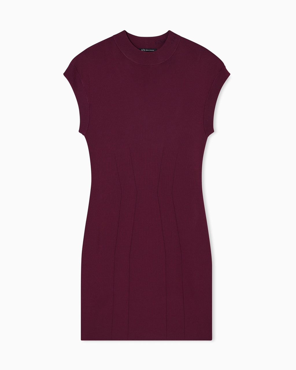 Vestido curto de malha elástica Armani Exchange