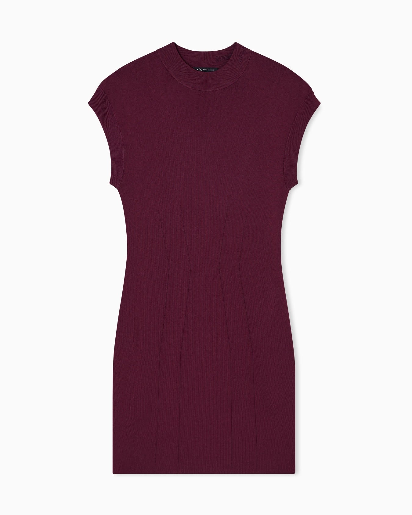 Vestido curto de malha elástica Armani Exchange