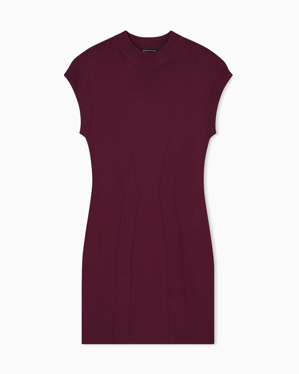 Vestido curto de malha elástica Armani Exchange
