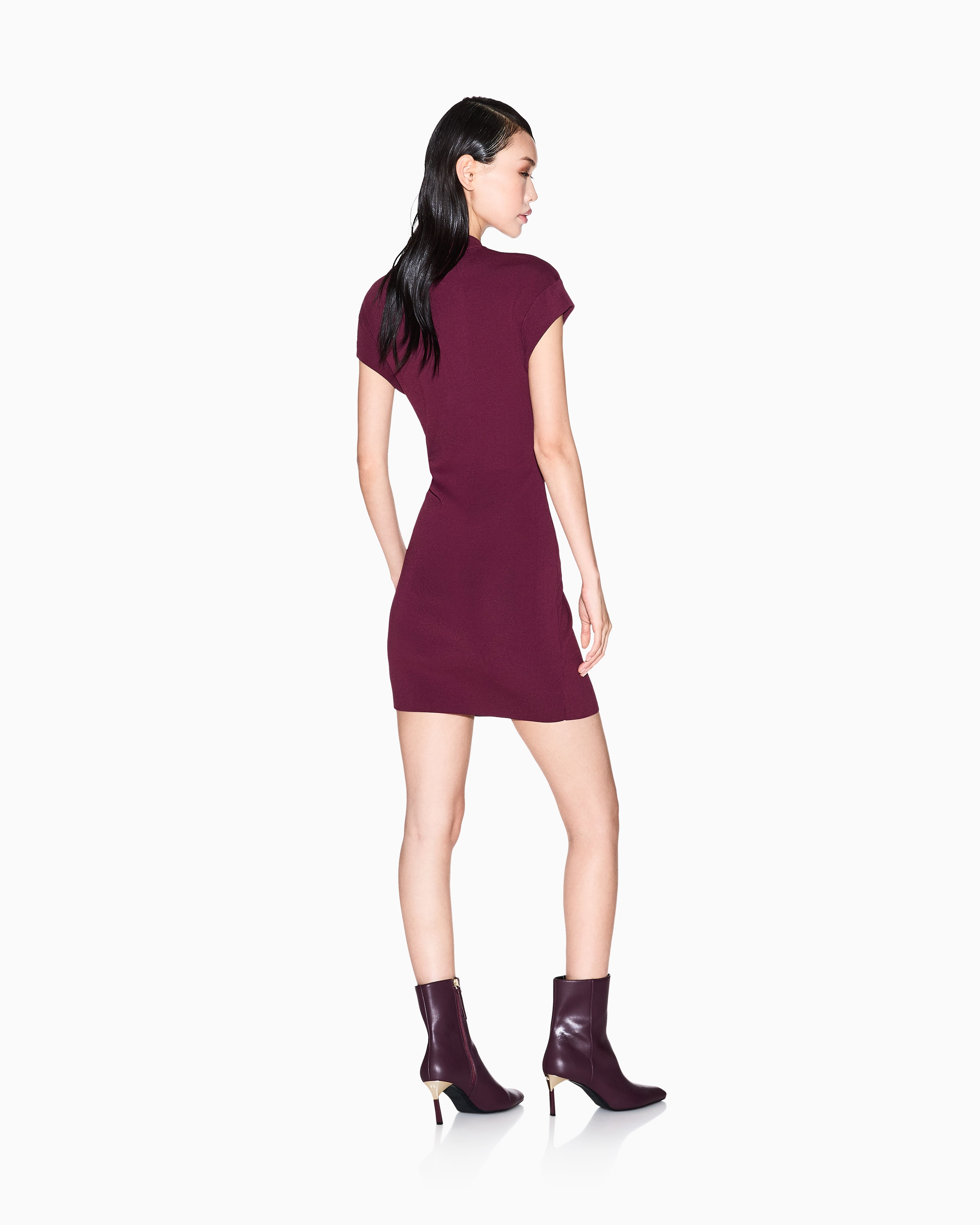 Vestido curto de malha elástica Armani Exchange