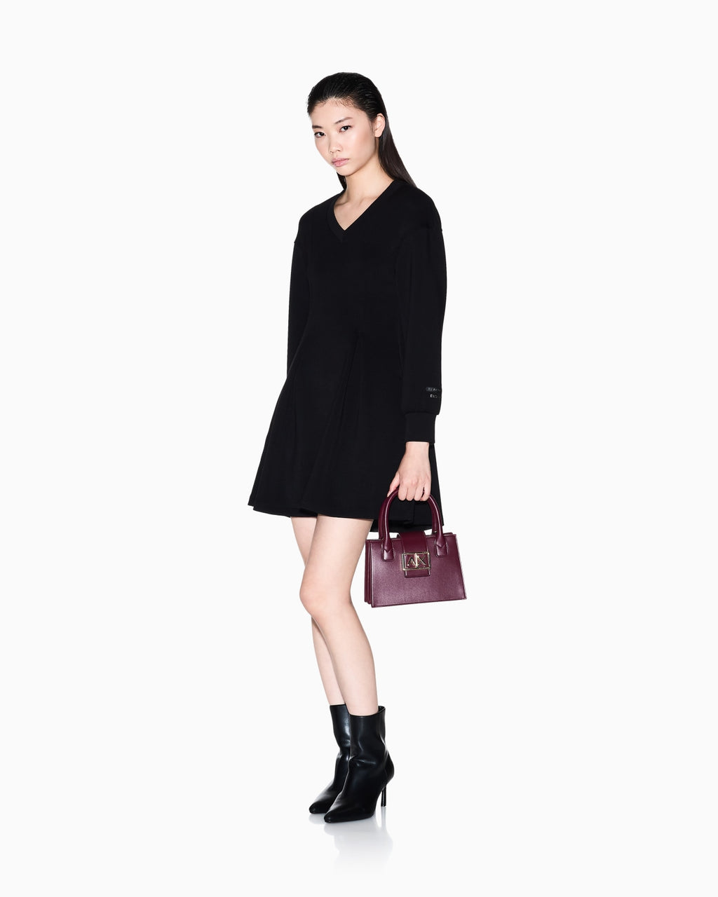 Vestido curto de malha Armani Exchange