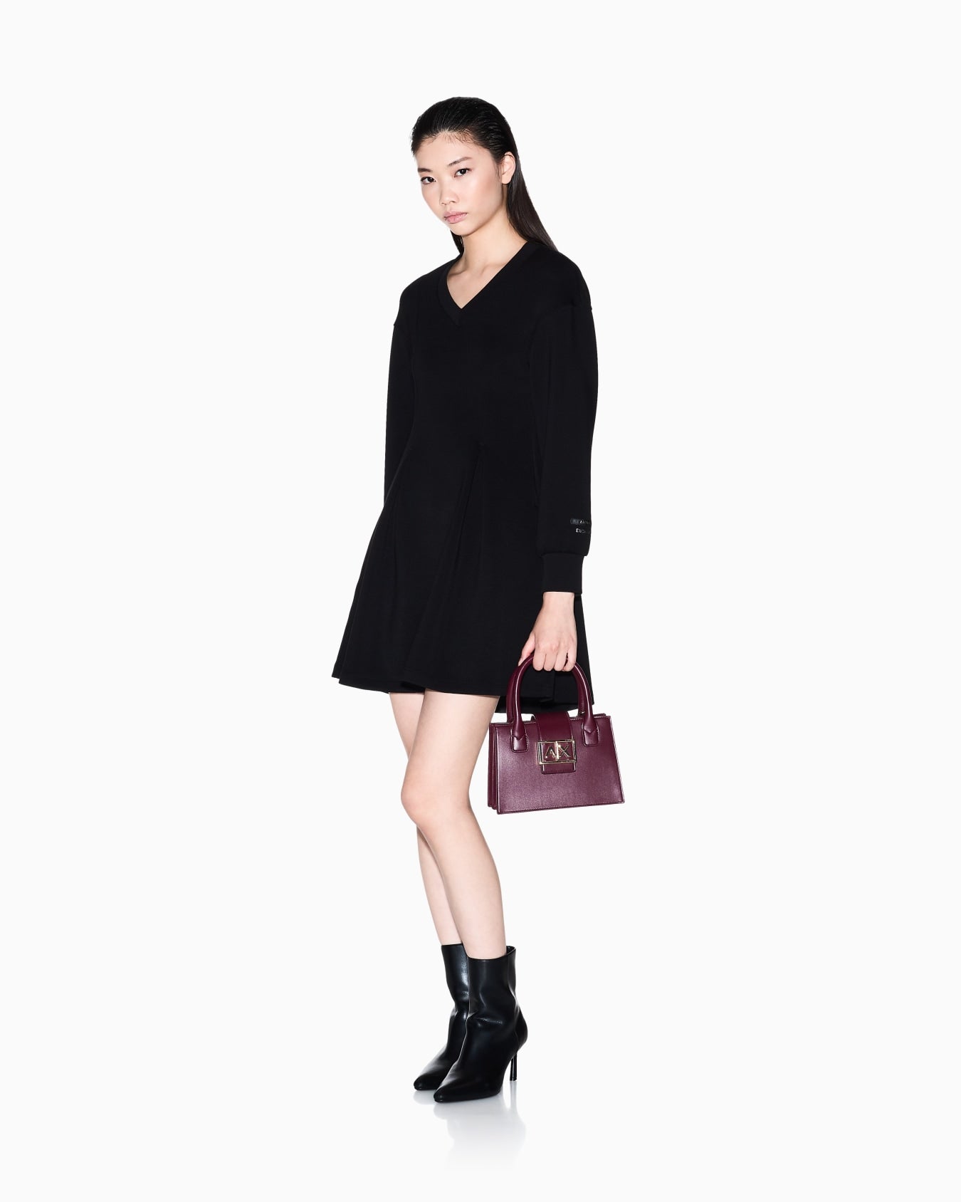 Vestido curto de malha Armani Exchange