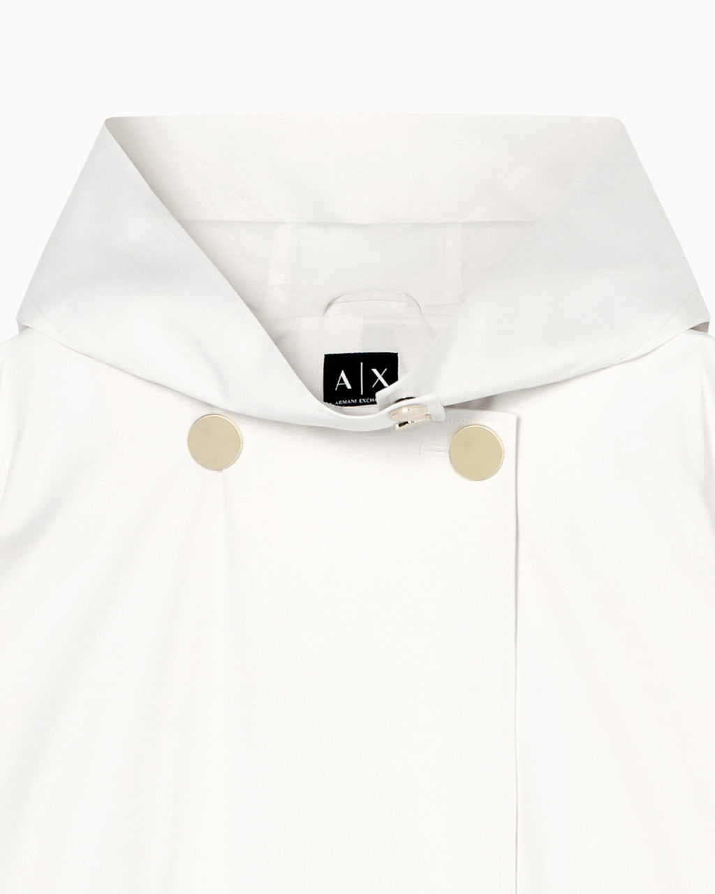 Parka curta em tecido de cetim Armani Exchange