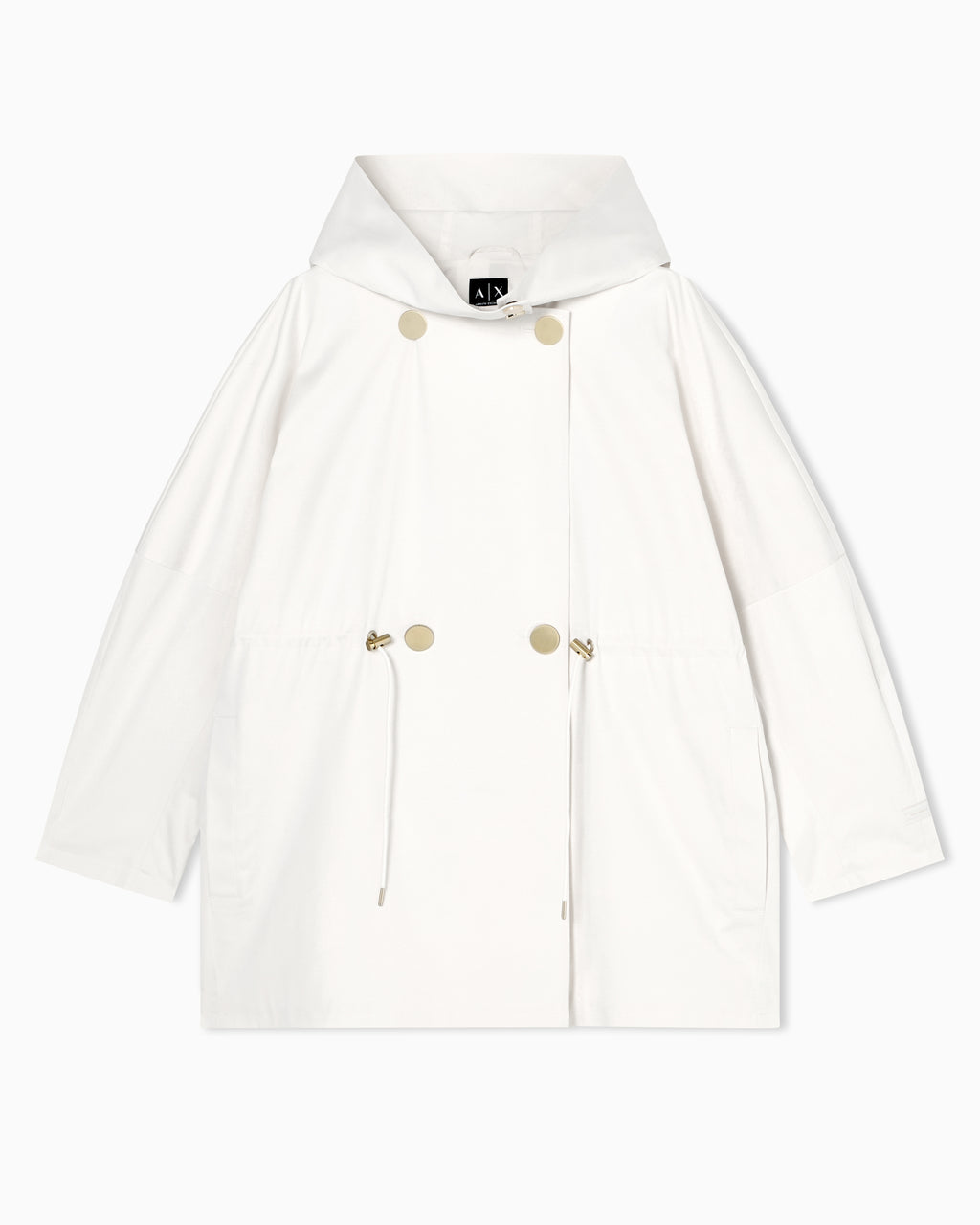 Parka curta em tecido de cetim Armani Exchange