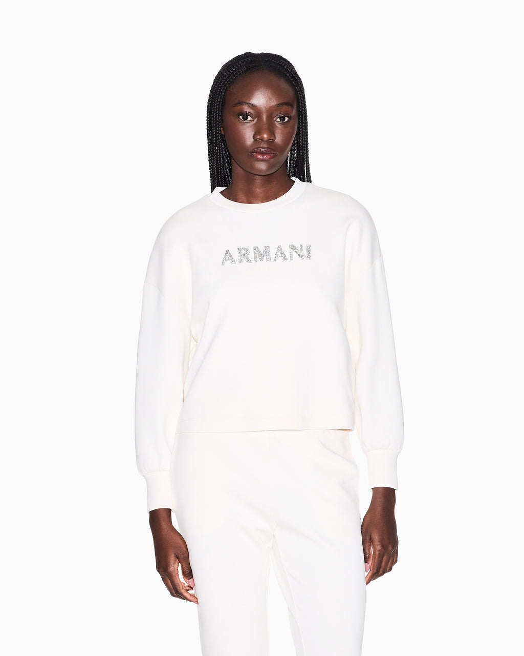 Sweatshirt estampa com brilho Armani Exchange