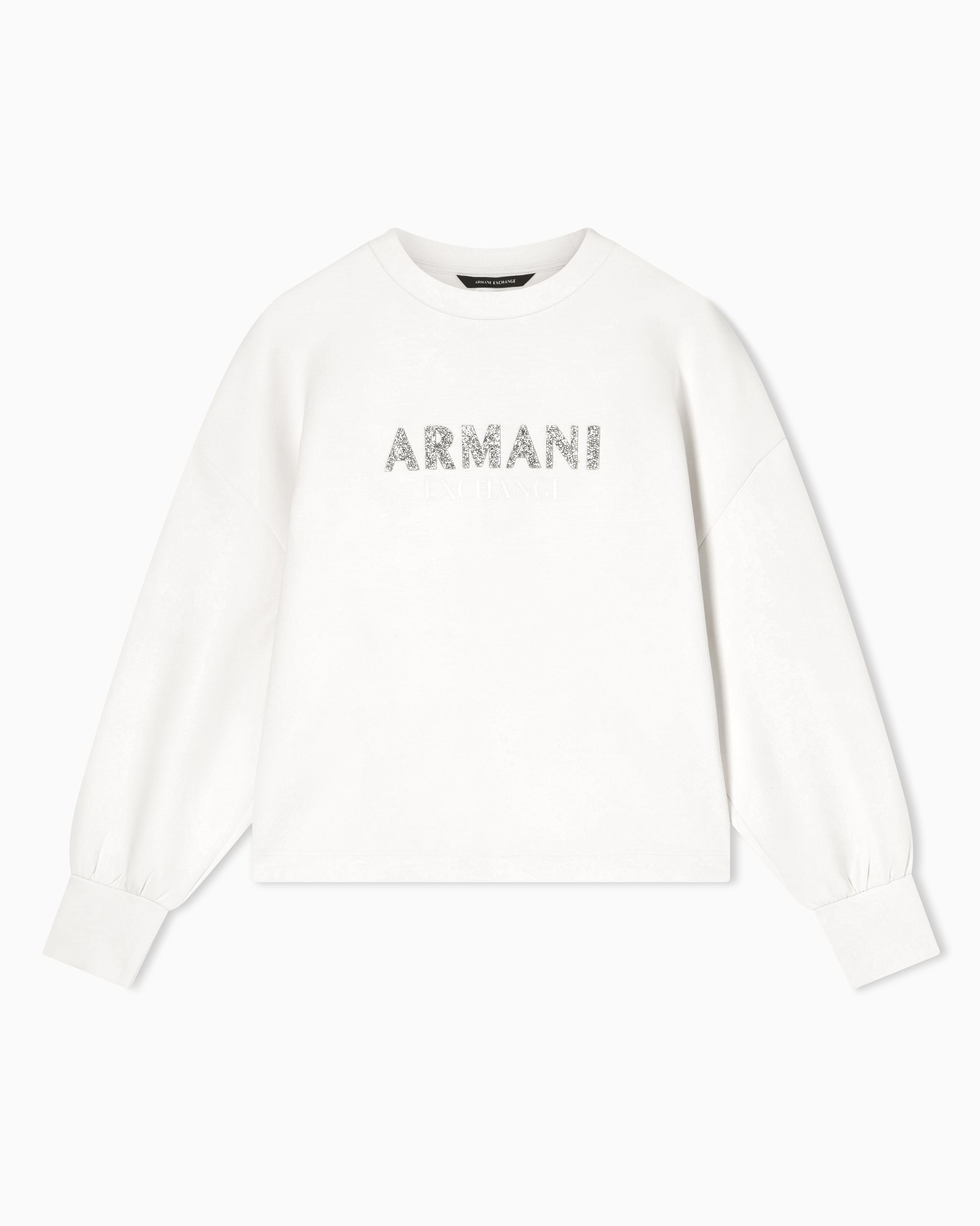 Sweatshirt estampa com brilho Armani Exchange